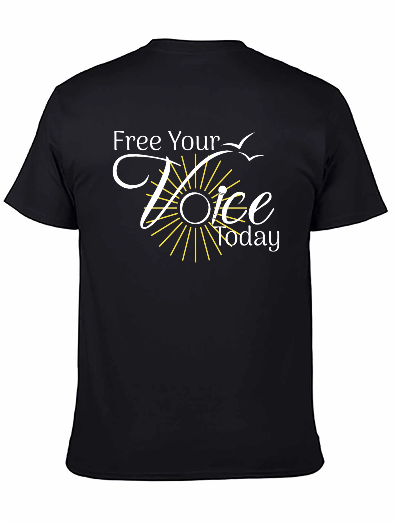 Free Your Voice Today Black T-Shirt
