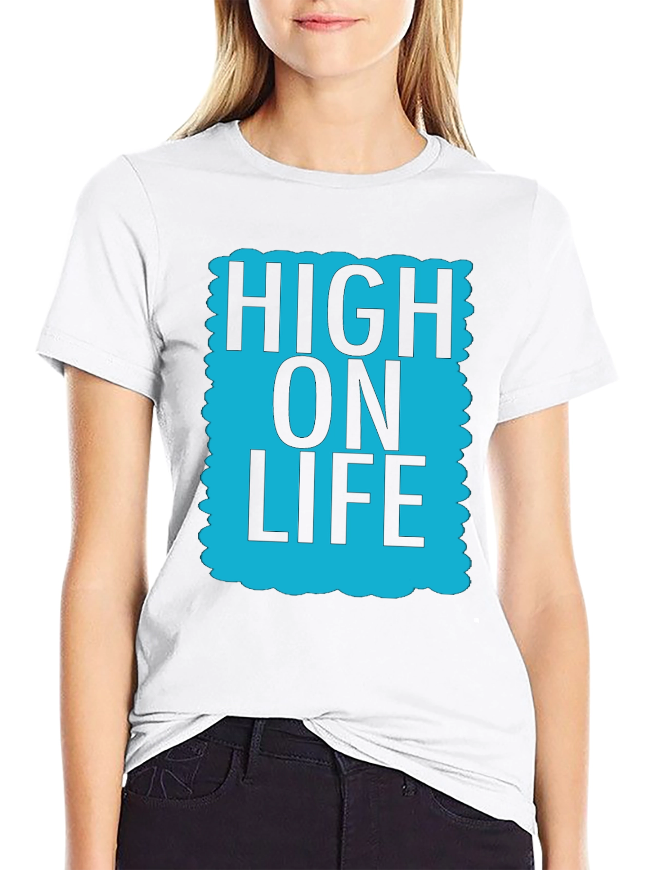 High On Life Graphic T-Shirt - Casual Cotton Tee