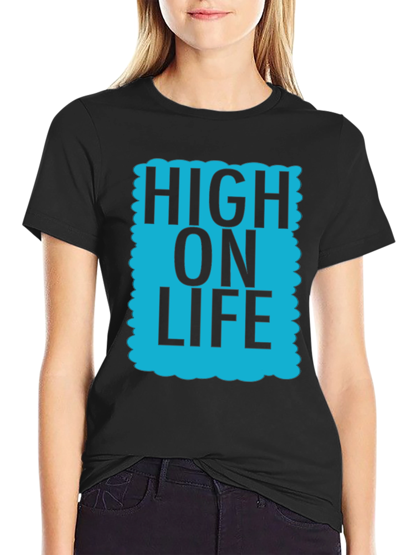 High On Life Graphic T-Shirt - Casual Cotton Tee
