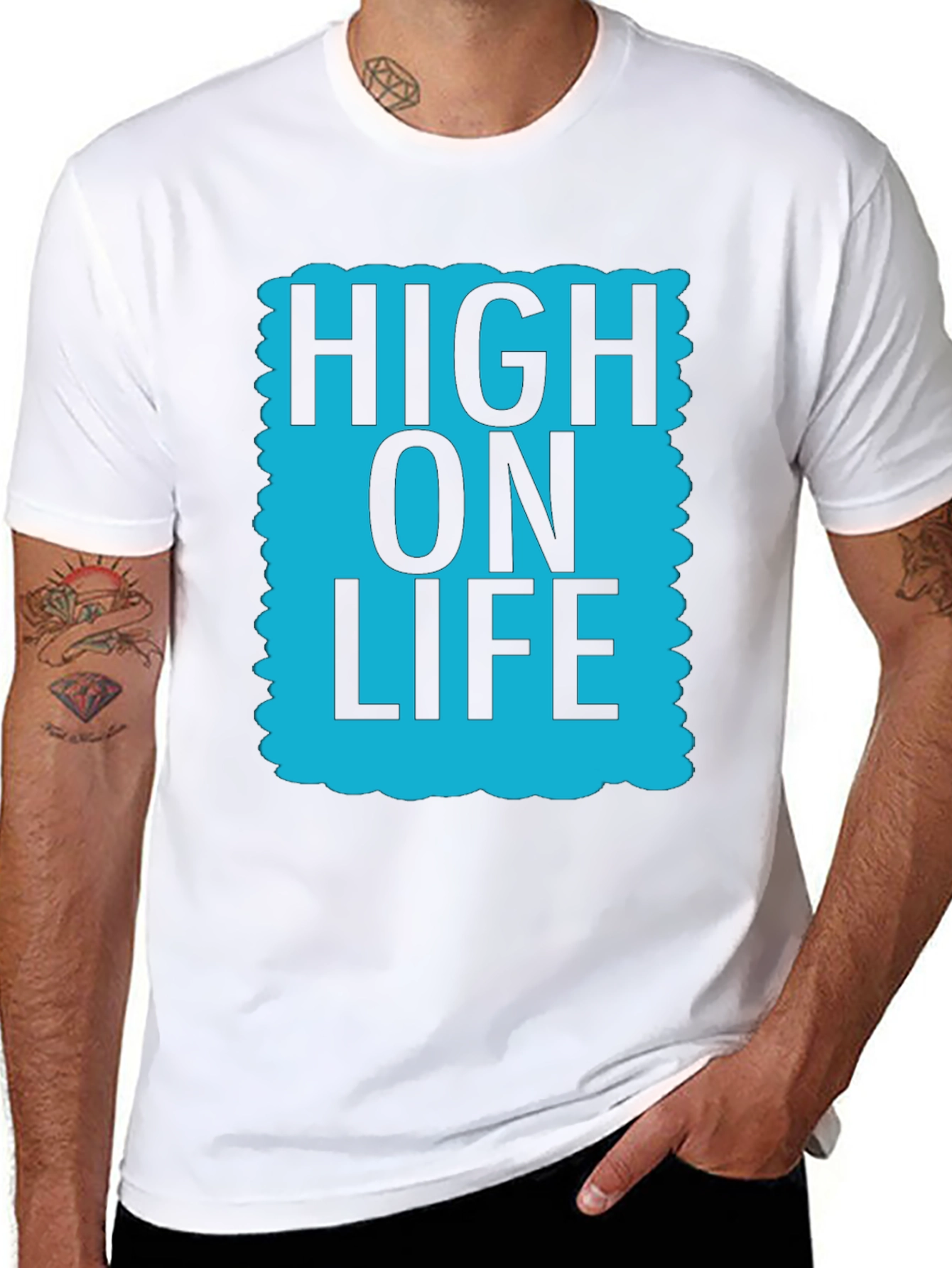 High On Life Graphic T-Shirt - Casual Cotton Tee