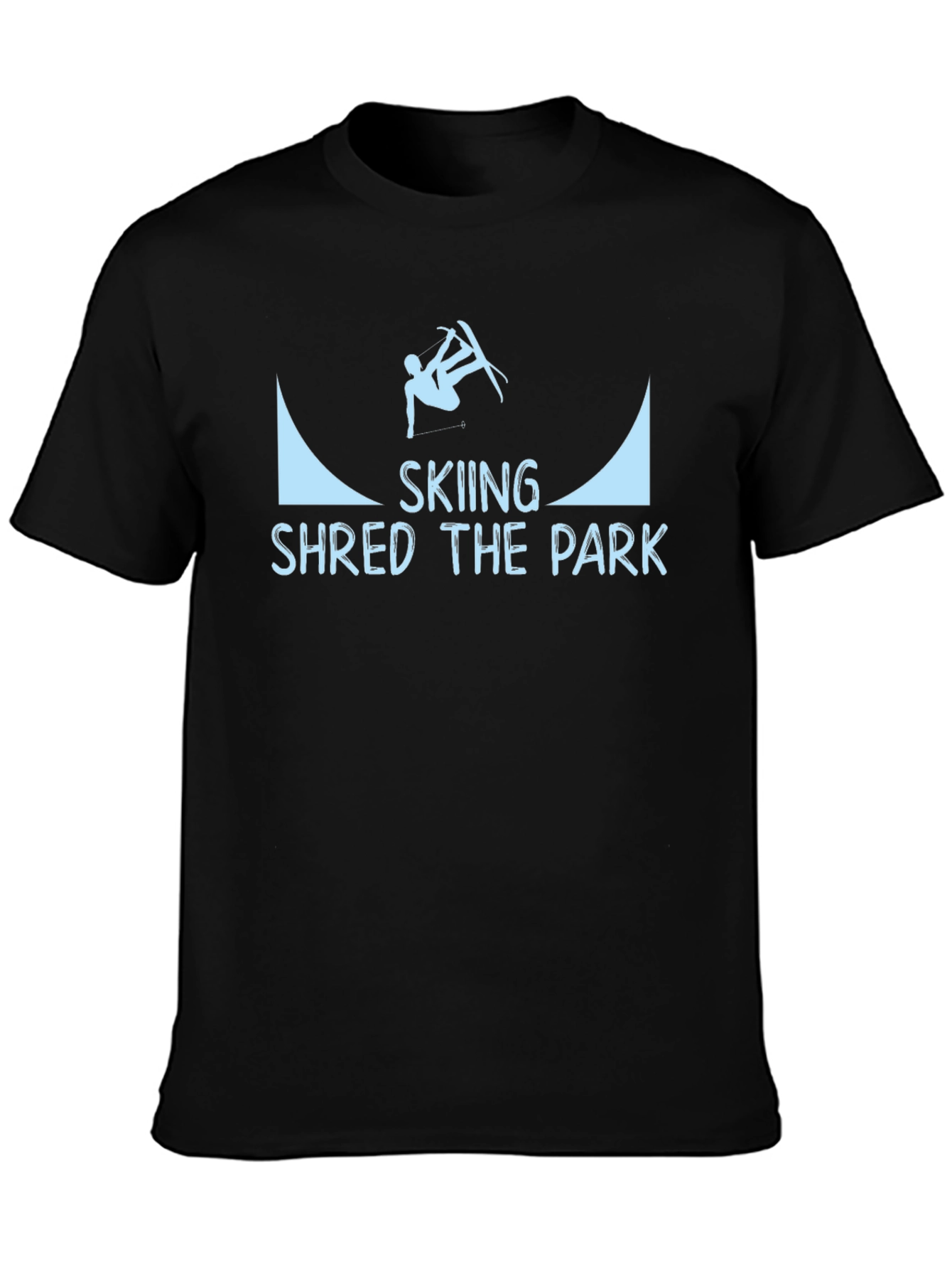 Skiing Shred the Park Graphic T-Shirt