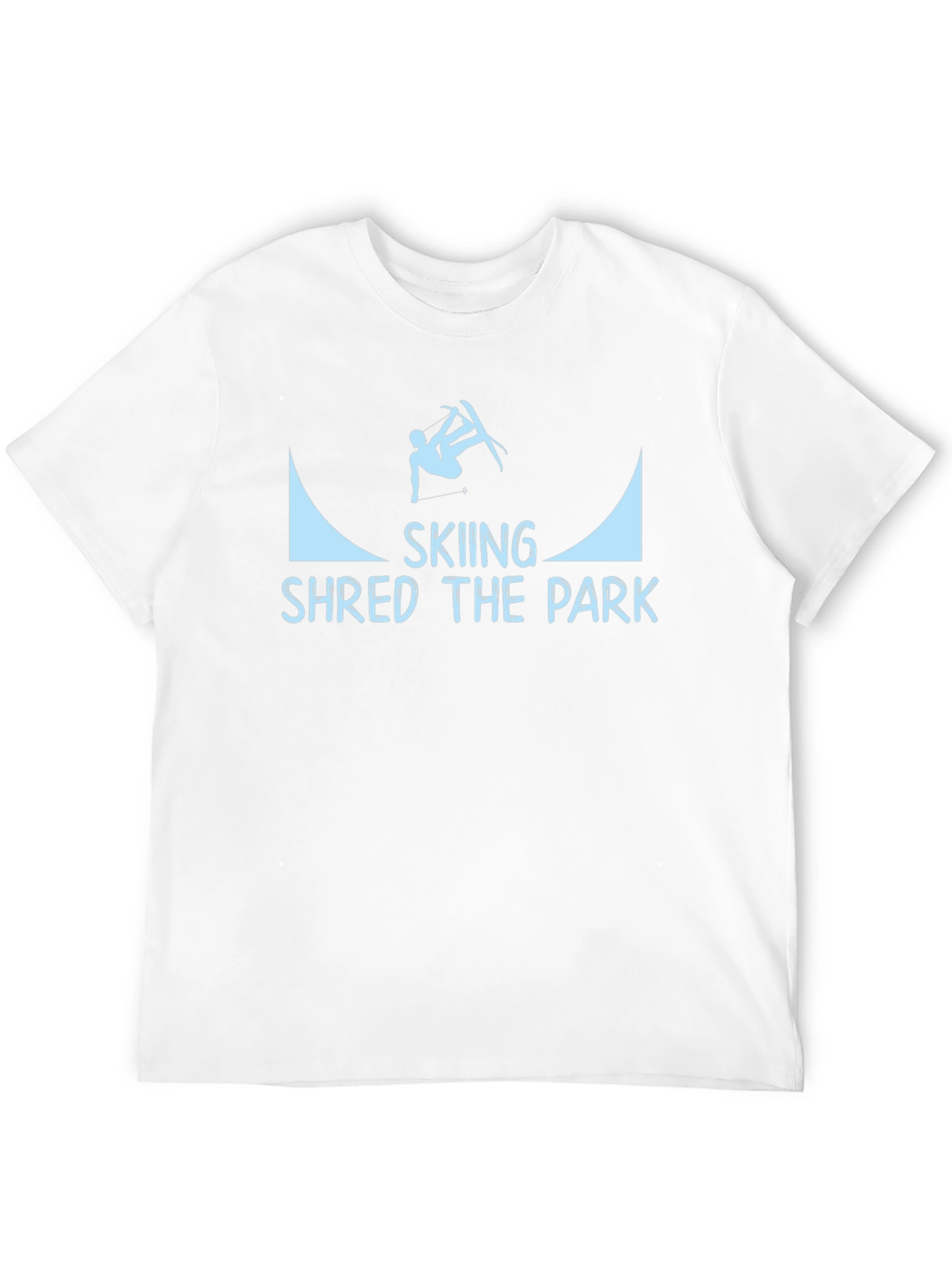 Skiing Shred the Park Graphic T-Shirt