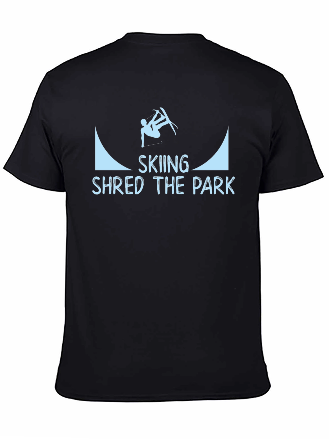 Skiing Shred the Park Graphic T-Shirt