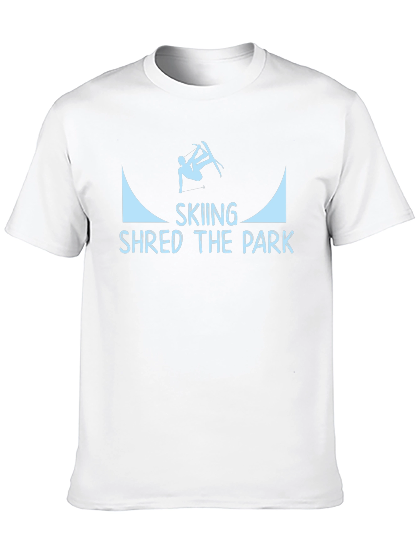 Skiing Shred the Park Graphic T-Shirt