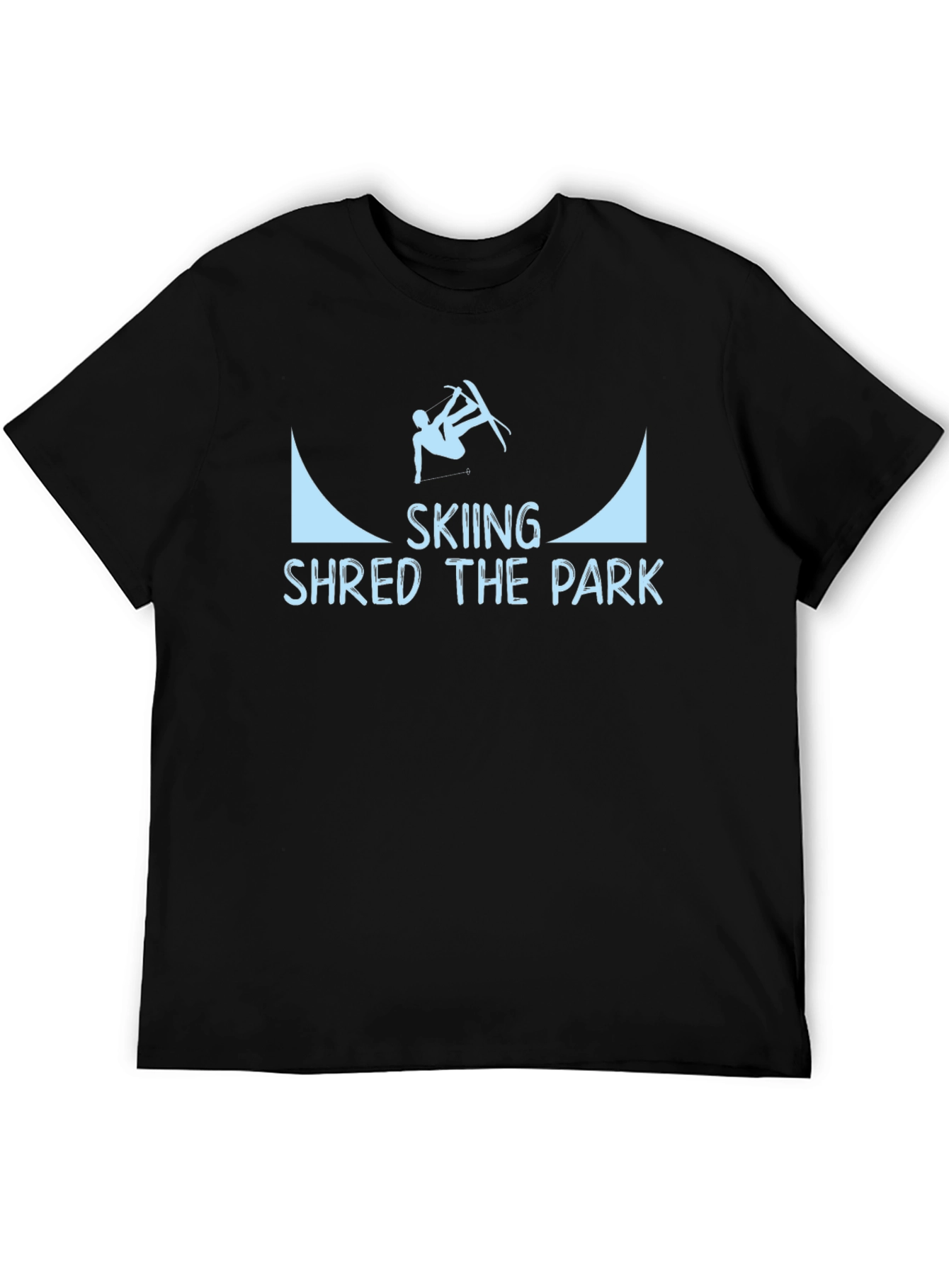 Skiing Shred the Park Graphic T-Shirt