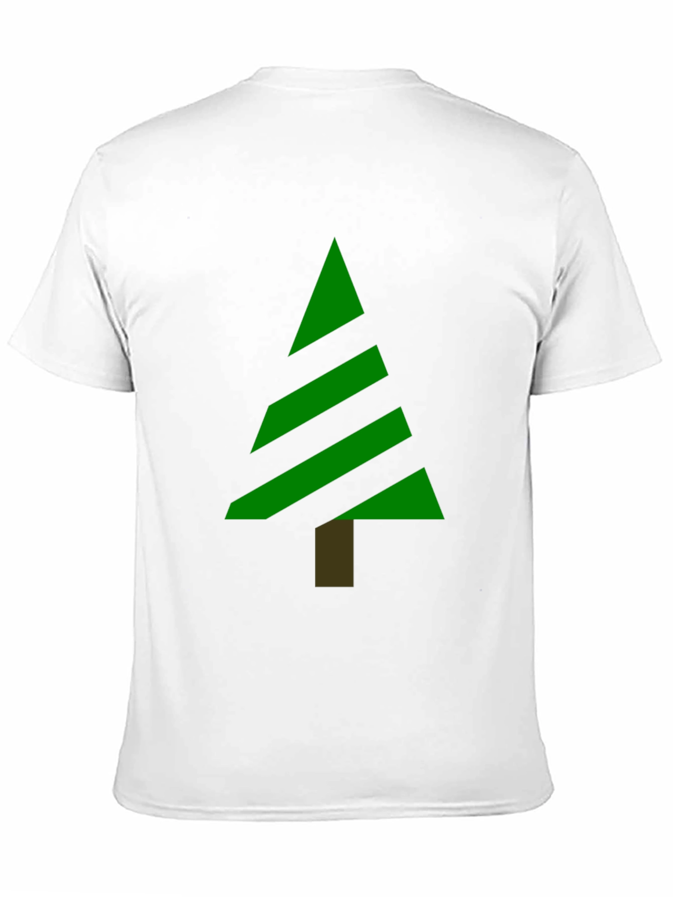 Modern Christmas Tree Graphic Tee - Black