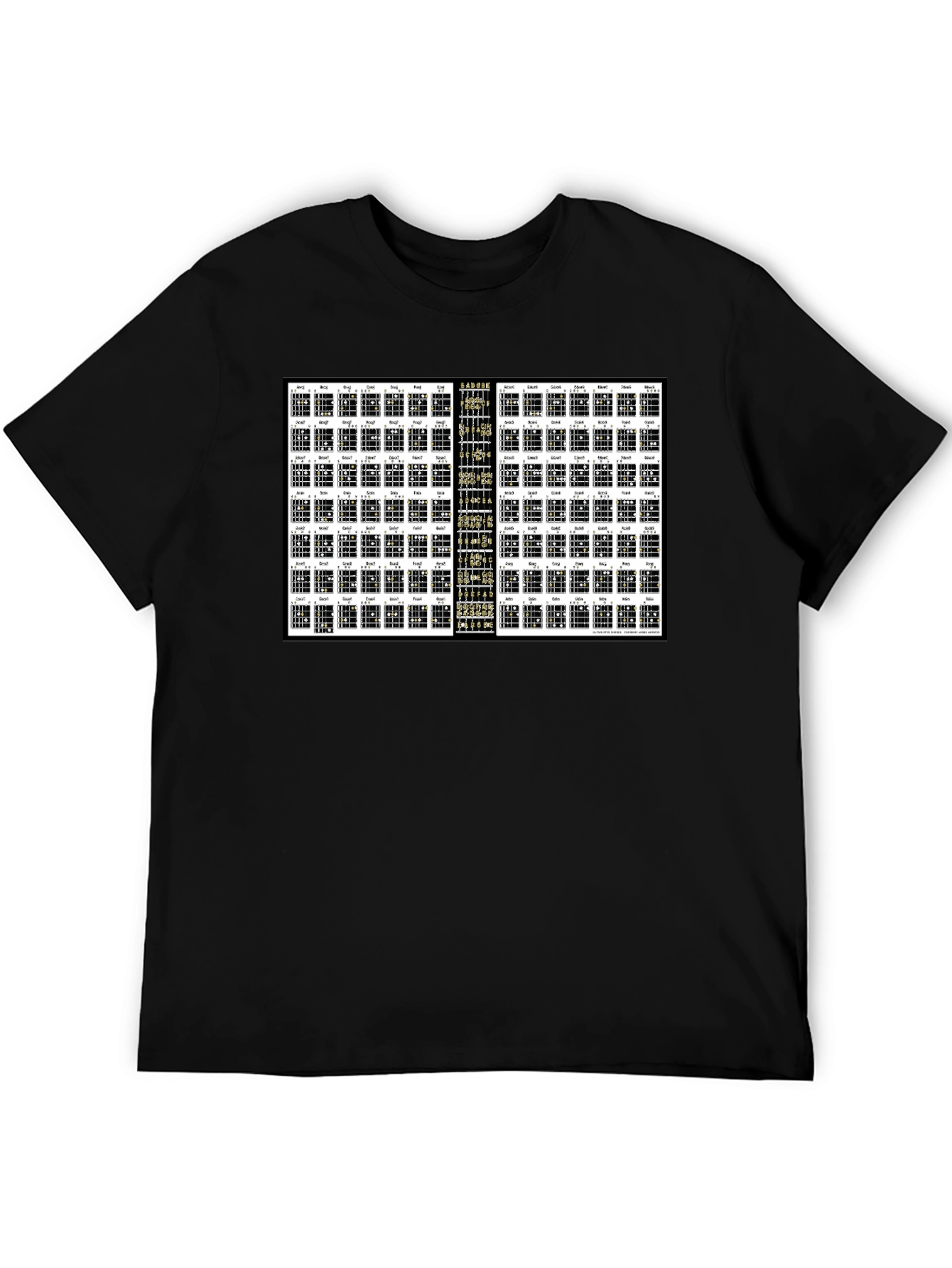 Guitar Chords T-Shirt - Music Lover Apparel