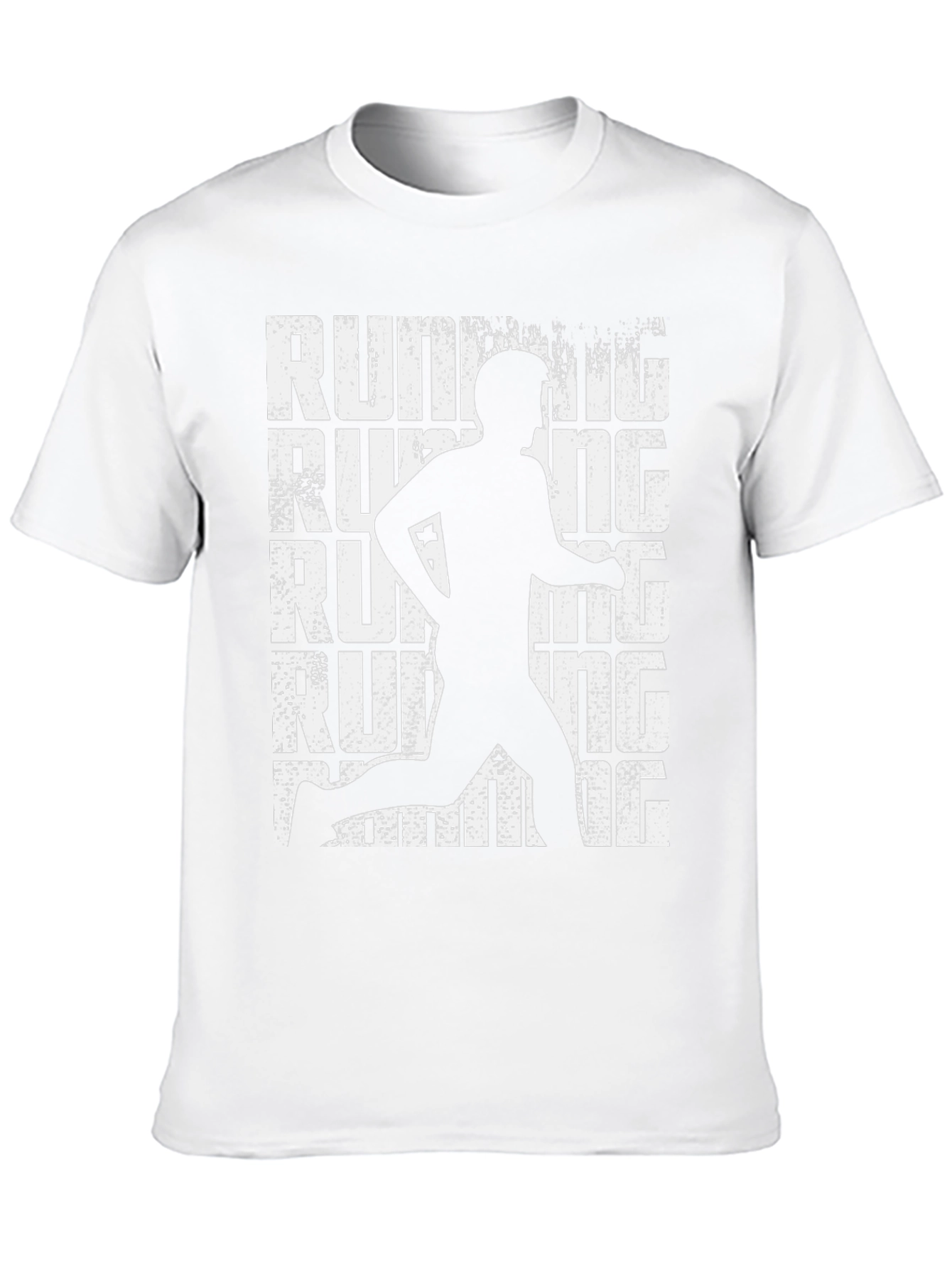 Running Man Graphic Tee - Black Cotton T-Shirt