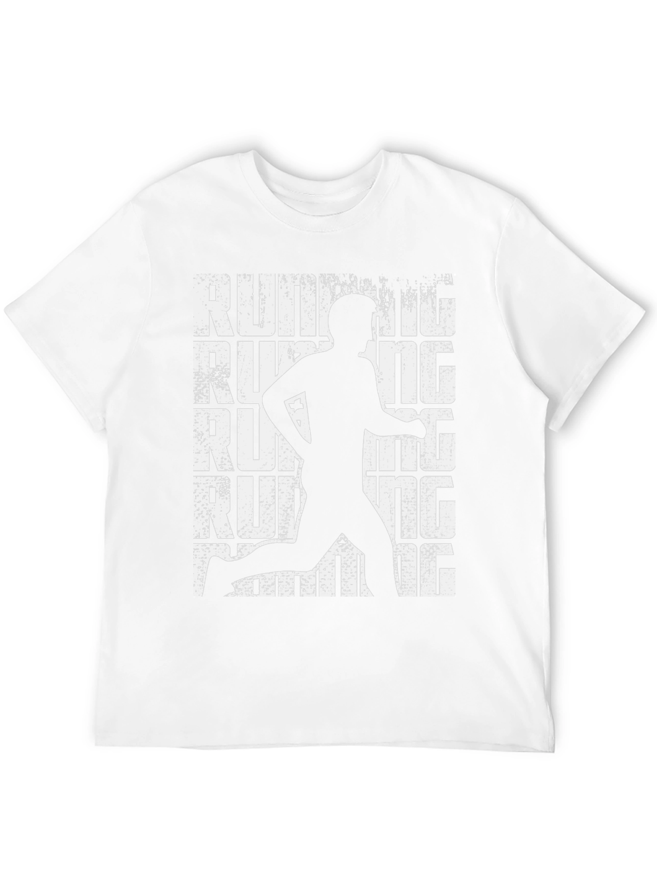Running Man Graphic Tee - Black Cotton T-Shirt