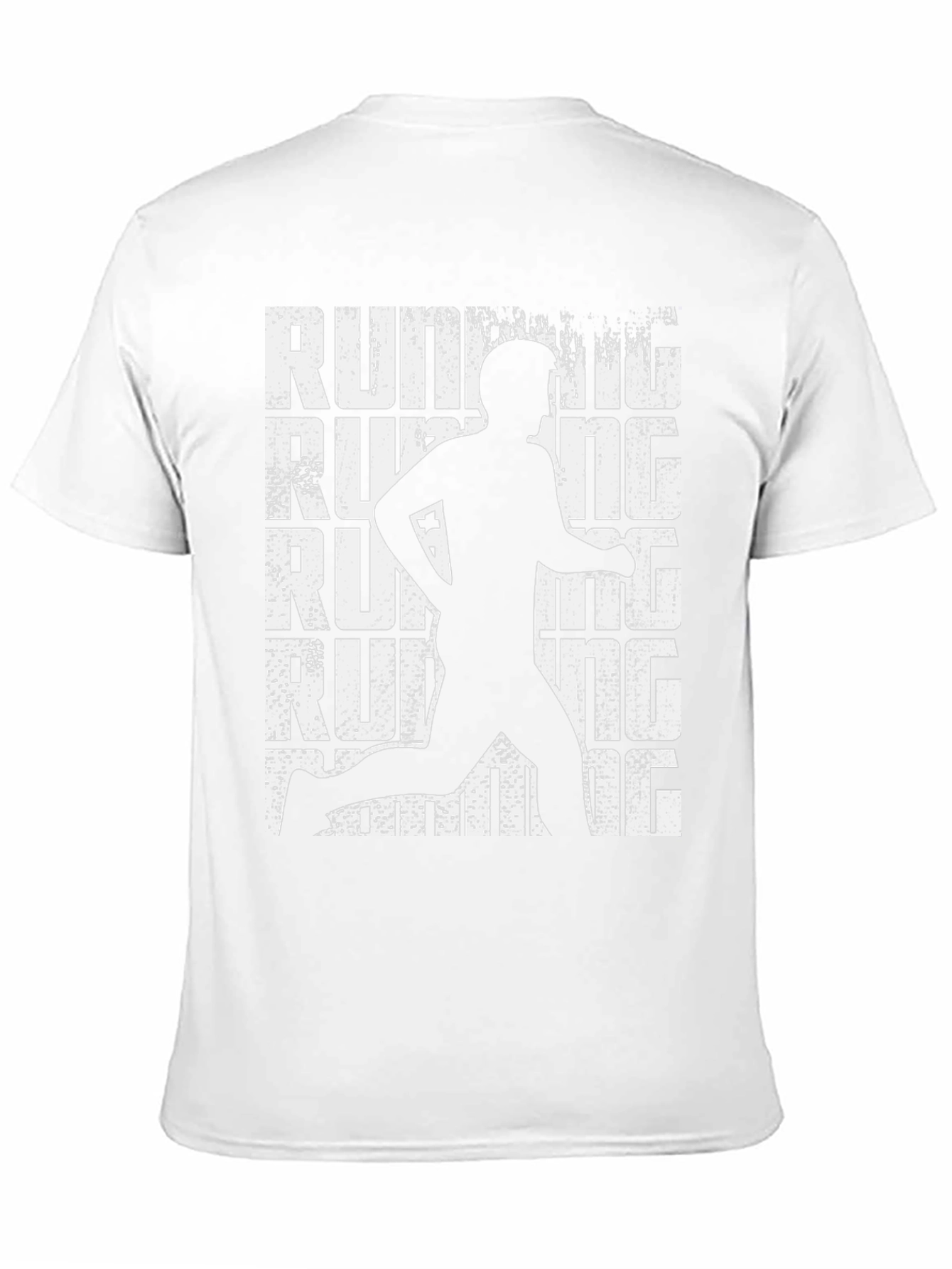 Running Man Graphic Tee - Black Cotton T-Shirt