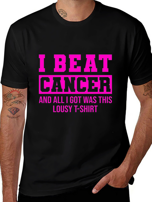 Cancer Survivor T-Shirt - I Beat Cancer Graphic Tee