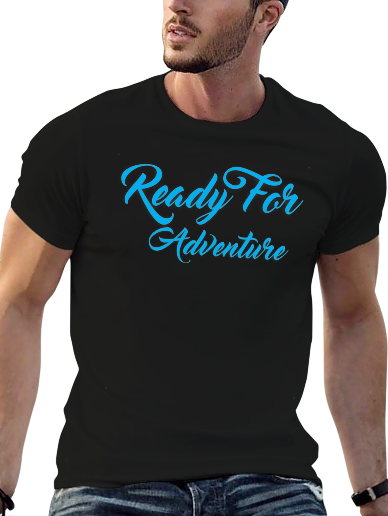 Ready For Adventure Graphic Tee - Black