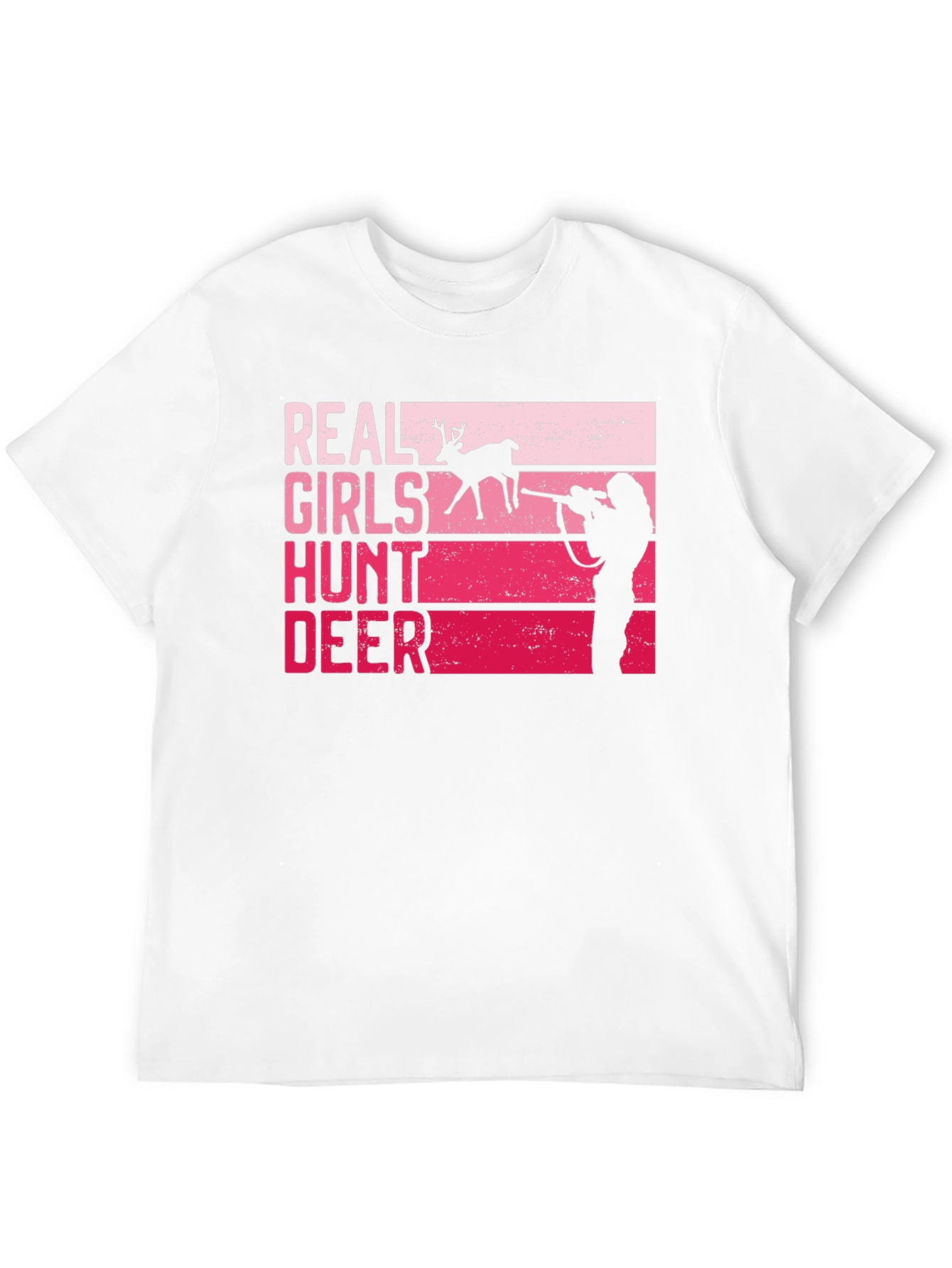 Real Girls Hunt Deer Graphic T-Shirt