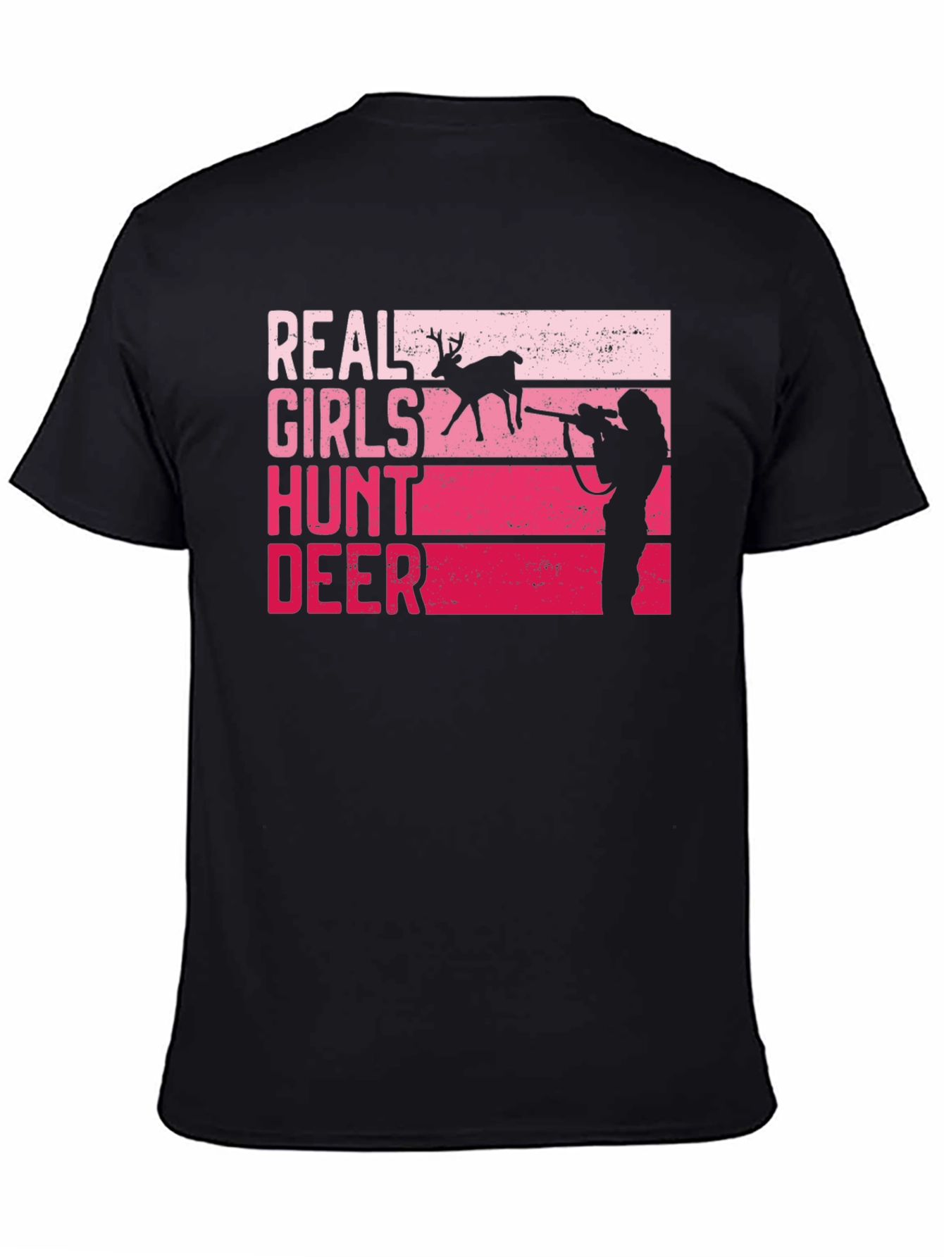 Real Girls Hunt Deer Graphic T-Shirt