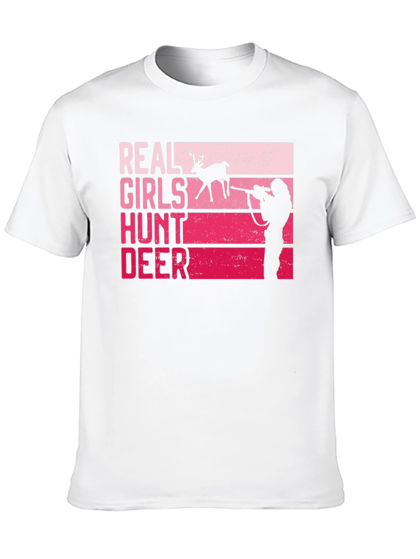 Real Girls Hunt Deer Graphic T-Shirt