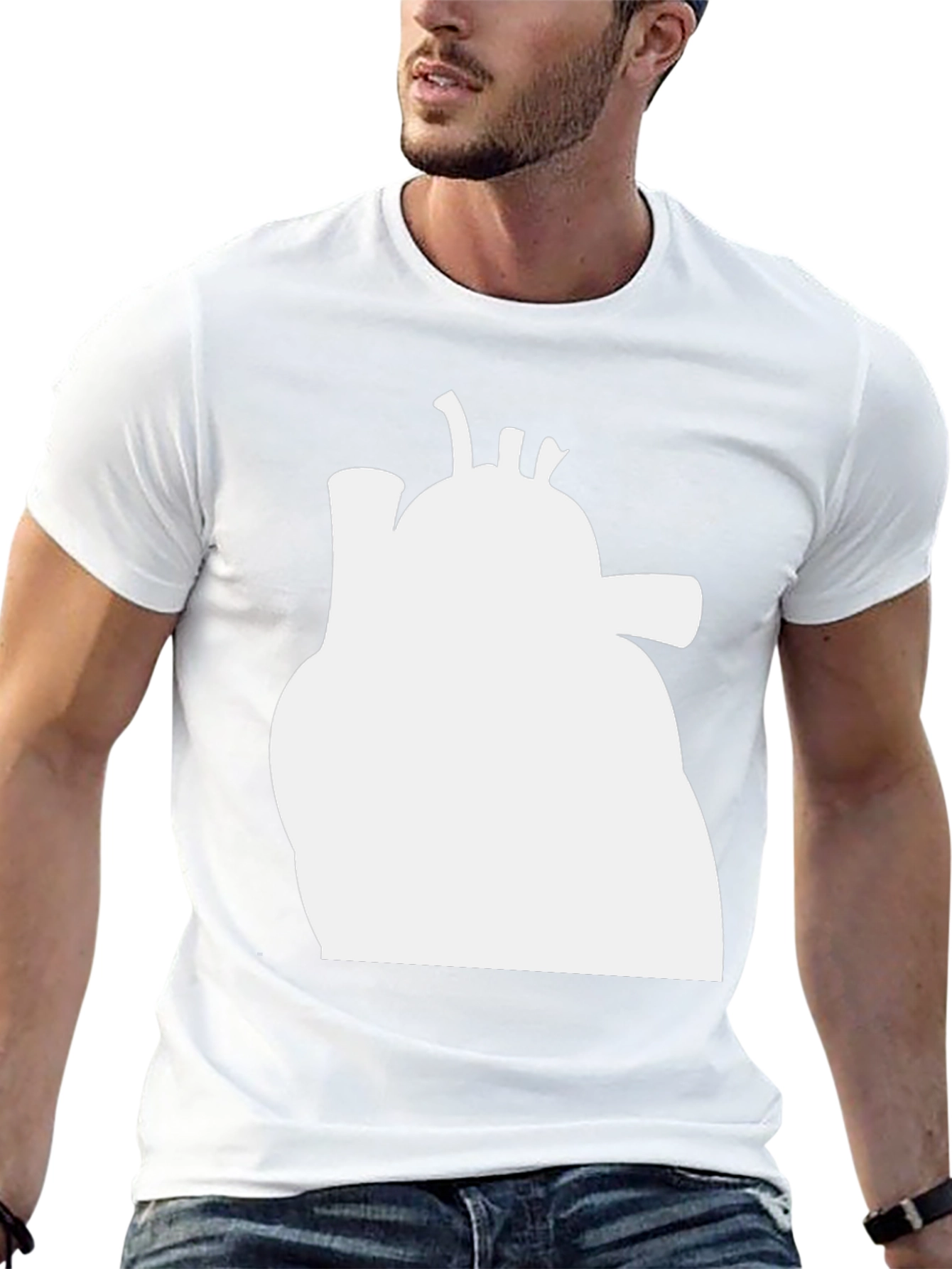 Anatomical Heart Graphic Tee - Black