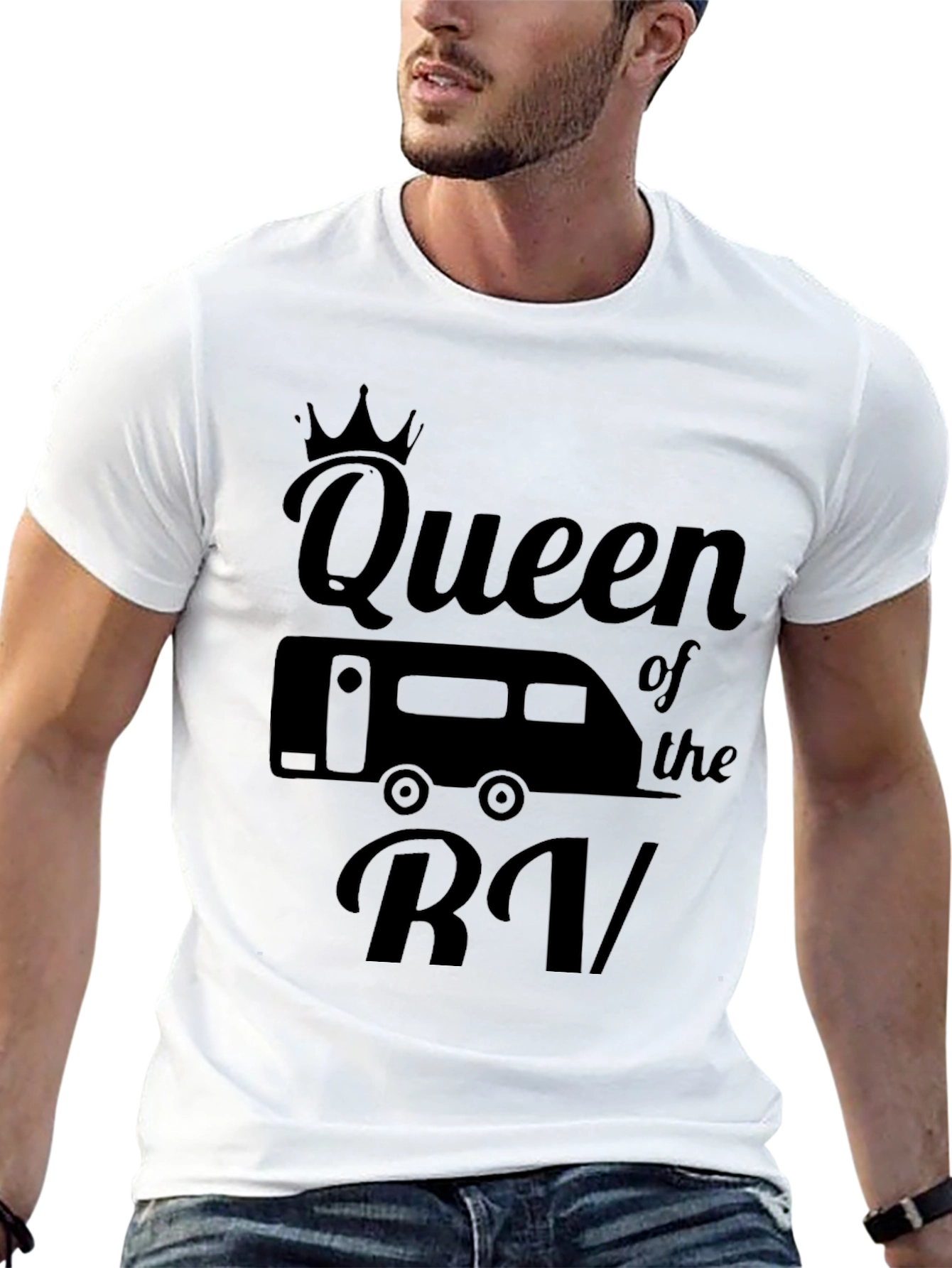 Queen of the RV Black Graphic T-Shirt