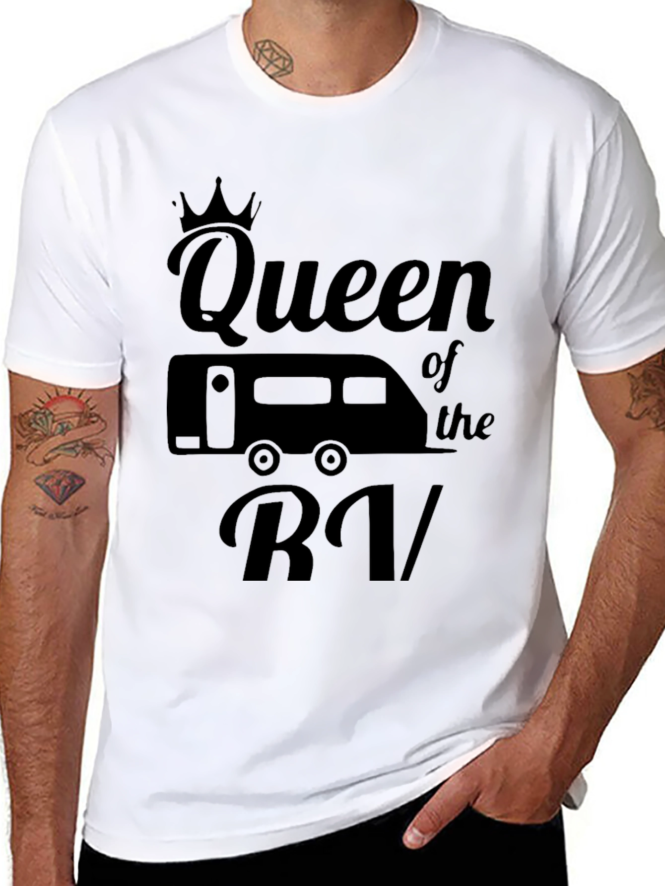 Queen of the RV Black Graphic T-Shirt