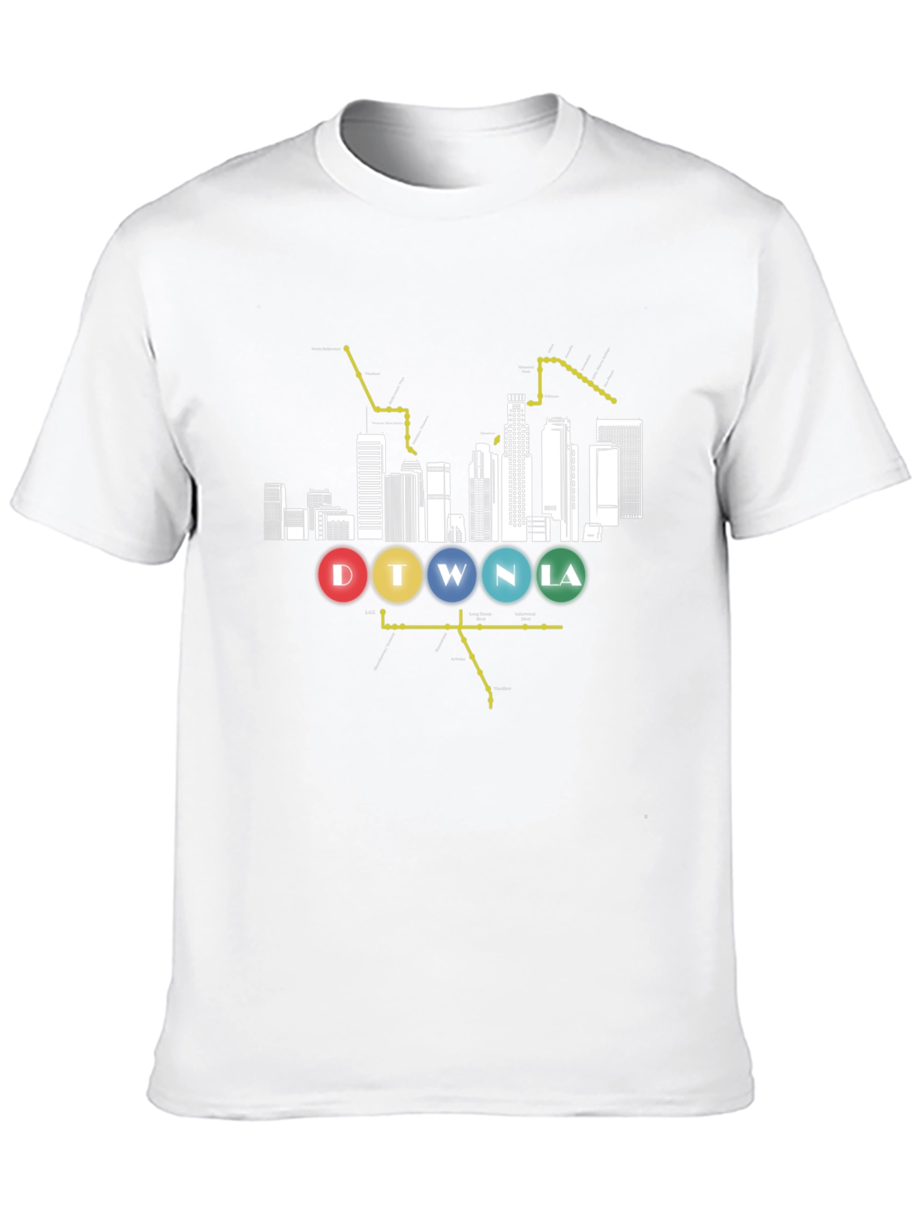 DTWNLA Skyline Graphic Tee - Black