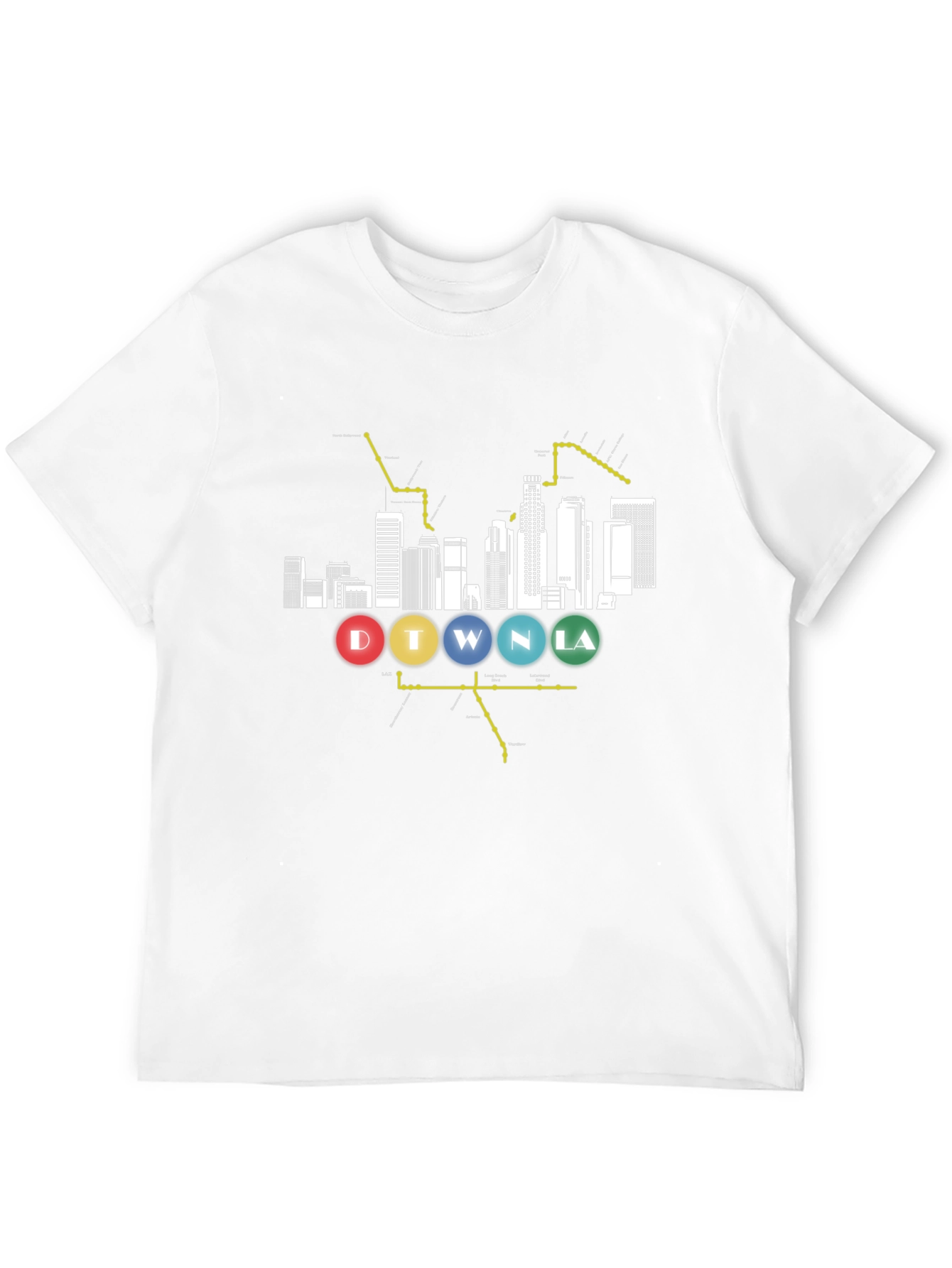 DTWNLA Skyline Graphic Tee - Black
