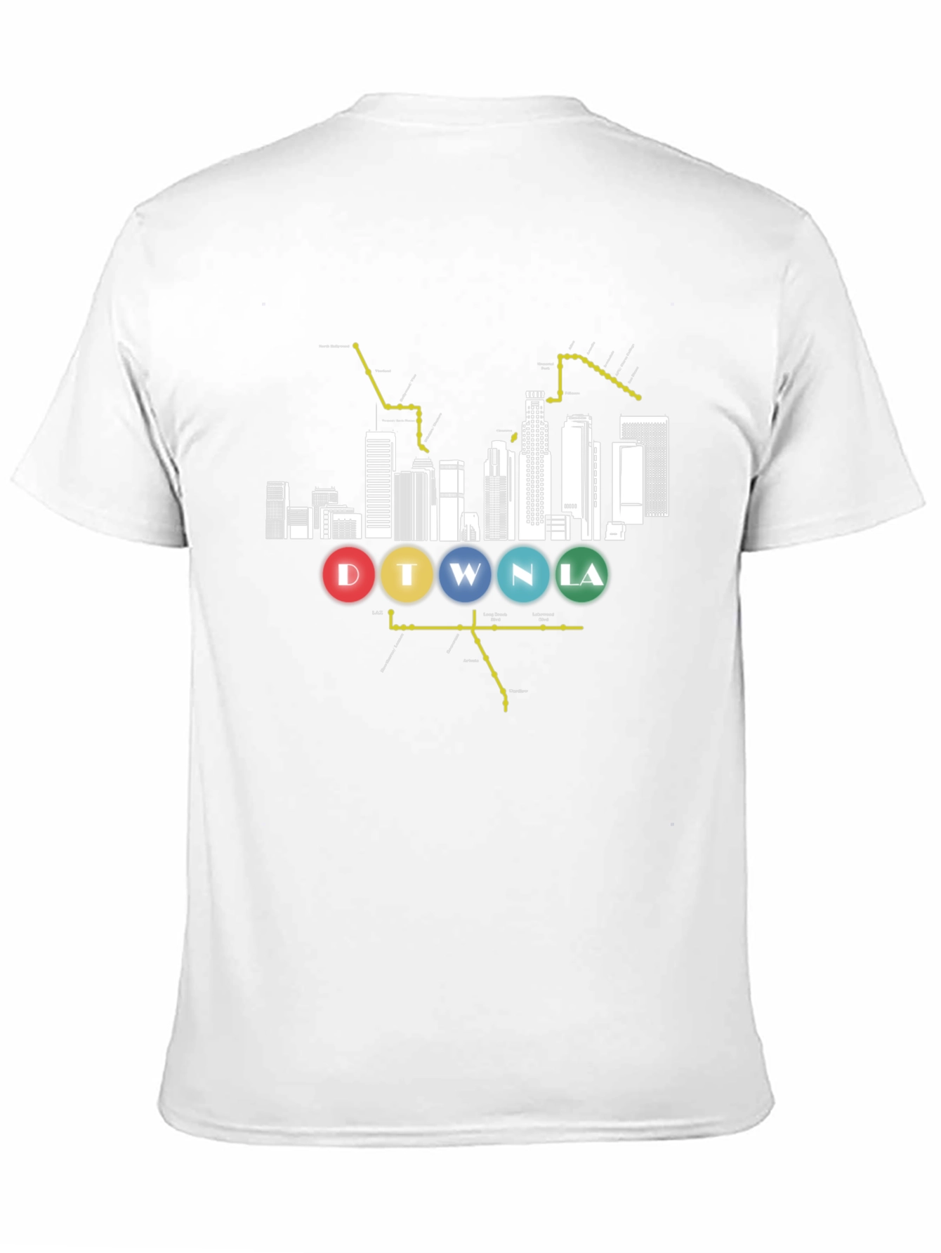 DTWNLA Skyline Graphic Tee - Black