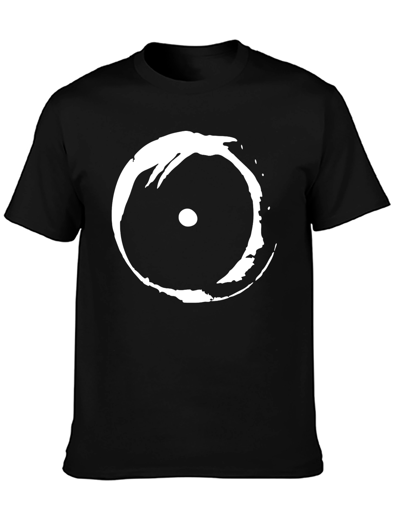 Abstract Eye Graphic Black T-Shirt
