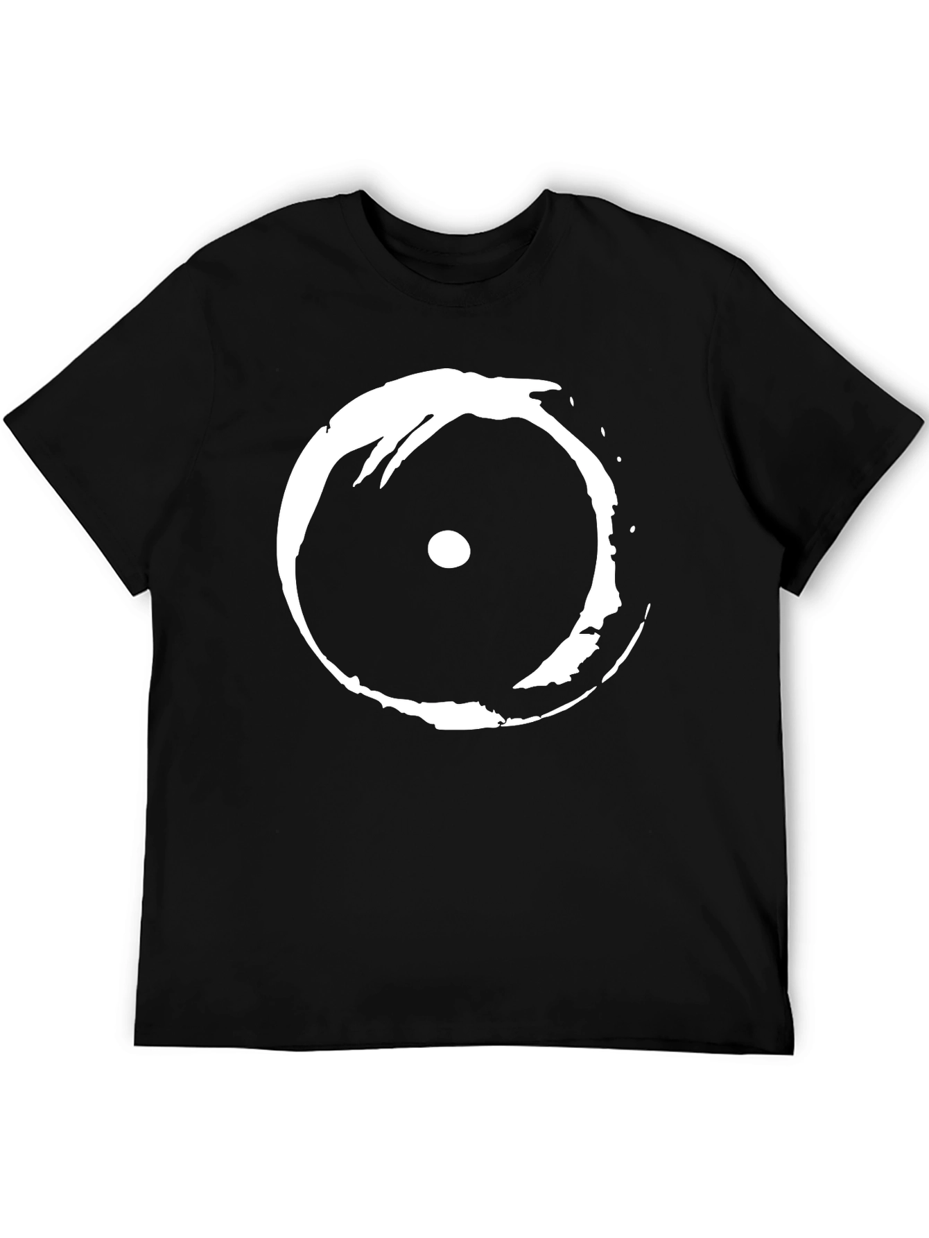 Abstract Eye Graphic Black T-Shirt