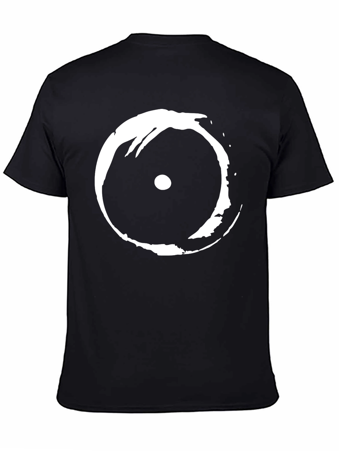 Abstract Eye Graphic Black T-Shirt