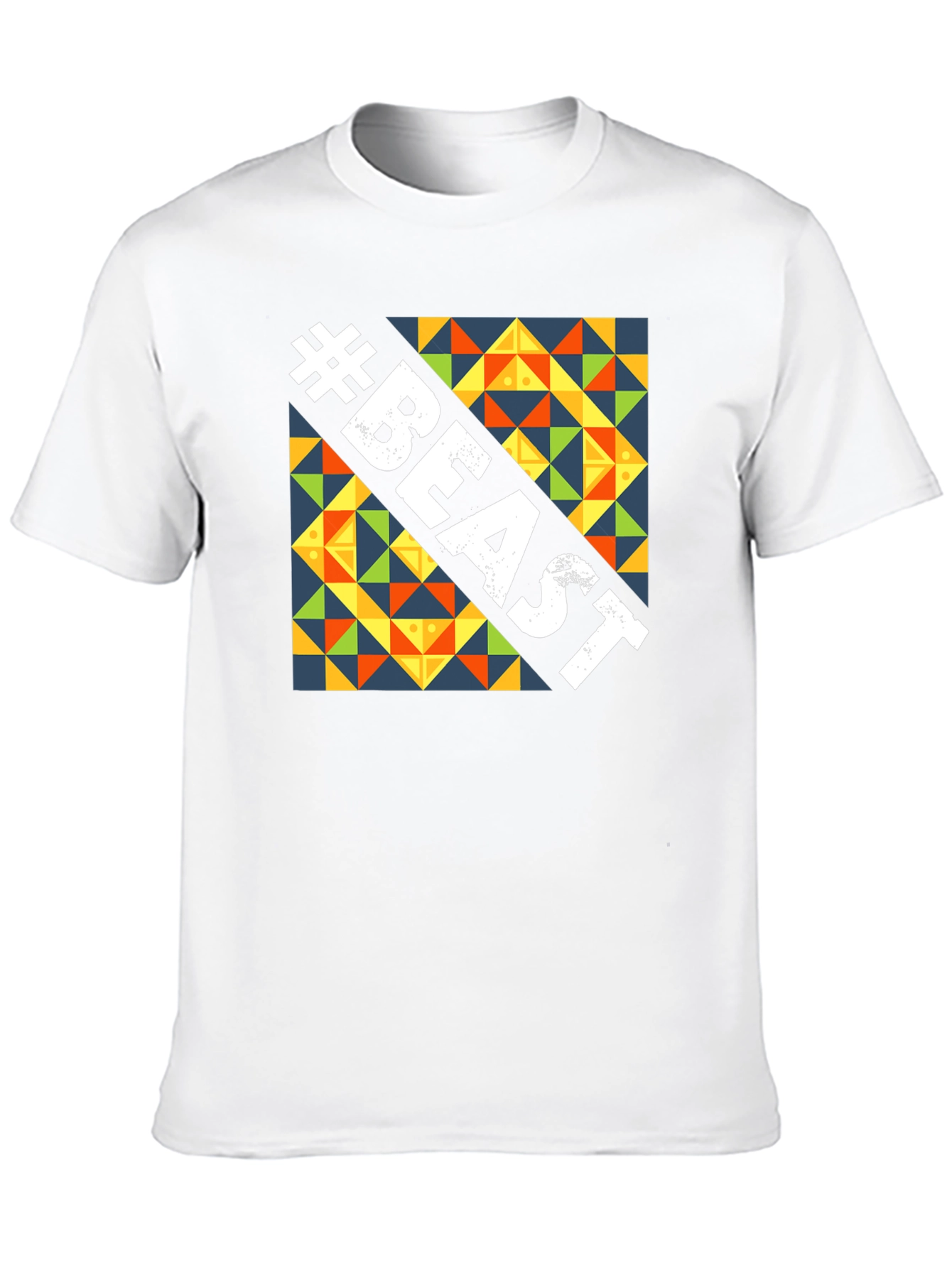 Beast Graphic Tee - Bold Geometric Design