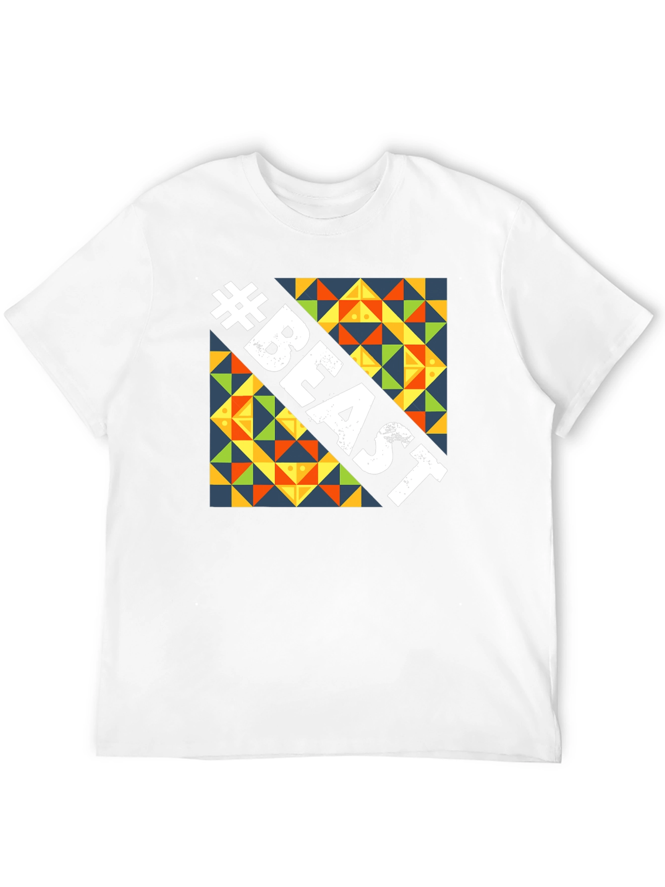 Beast Graphic Tee - Bold Geometric Design
