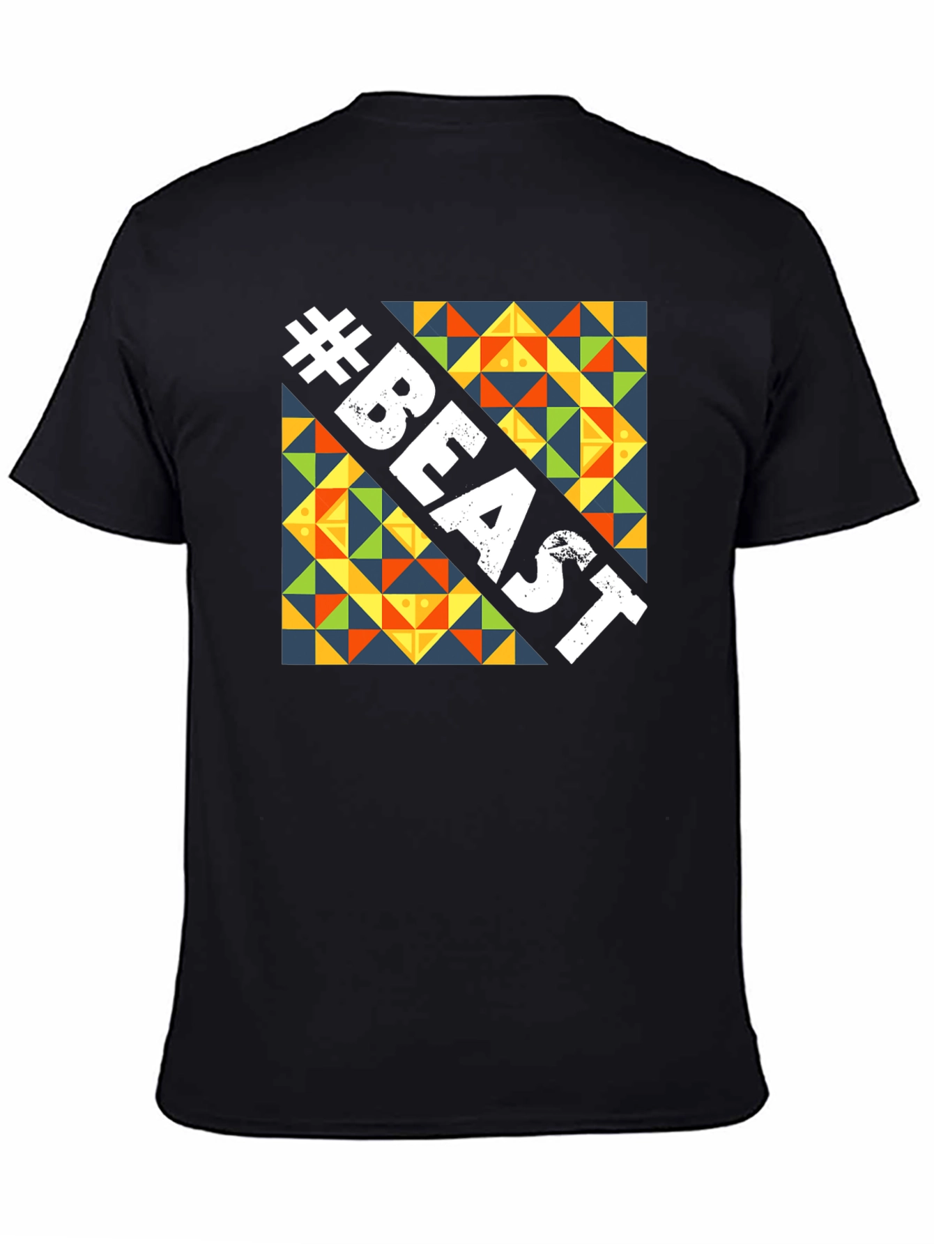 Beast Graphic Tee - Bold Geometric Design