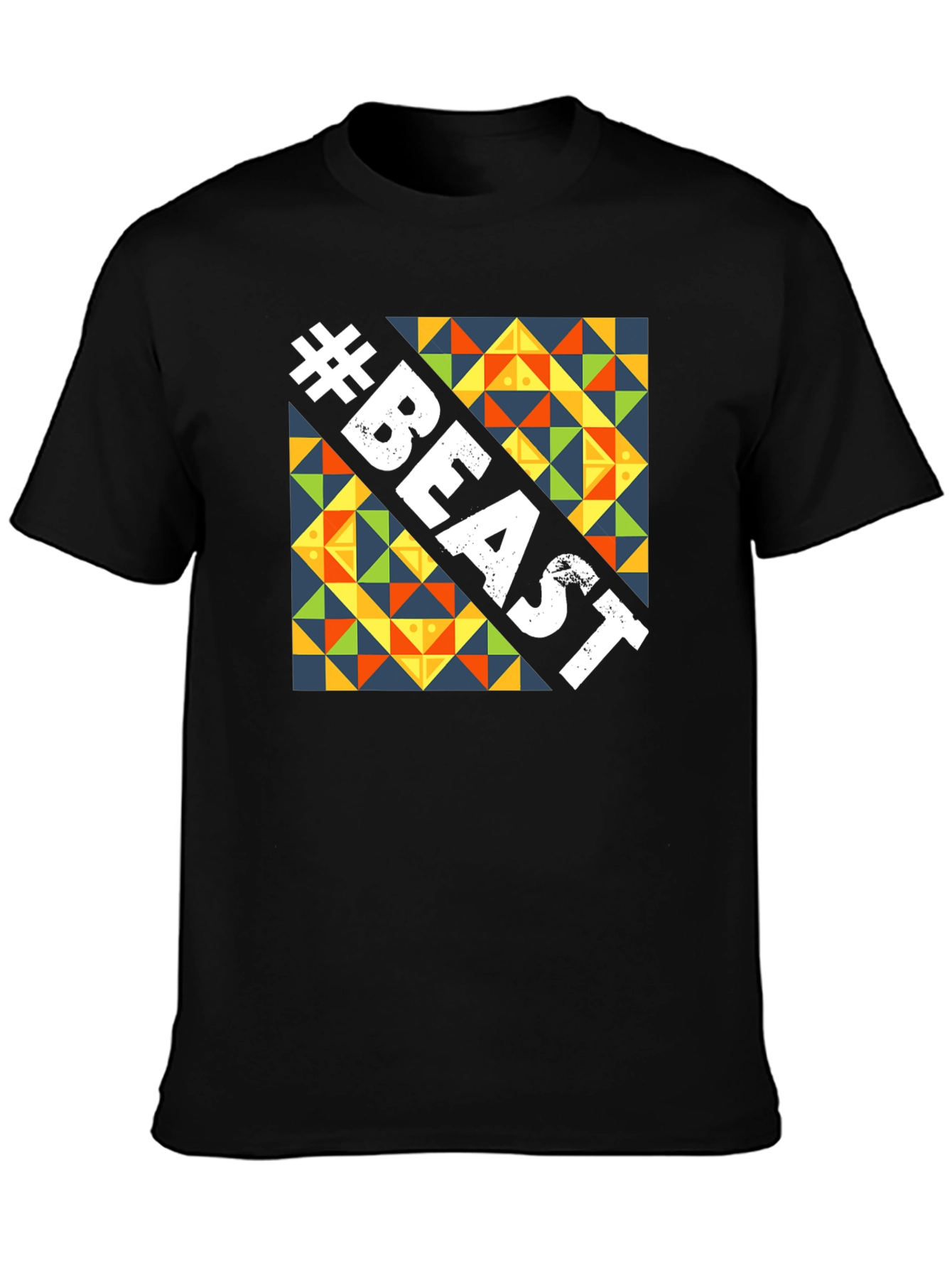 Beast Graphic Tee - Bold Geometric Design