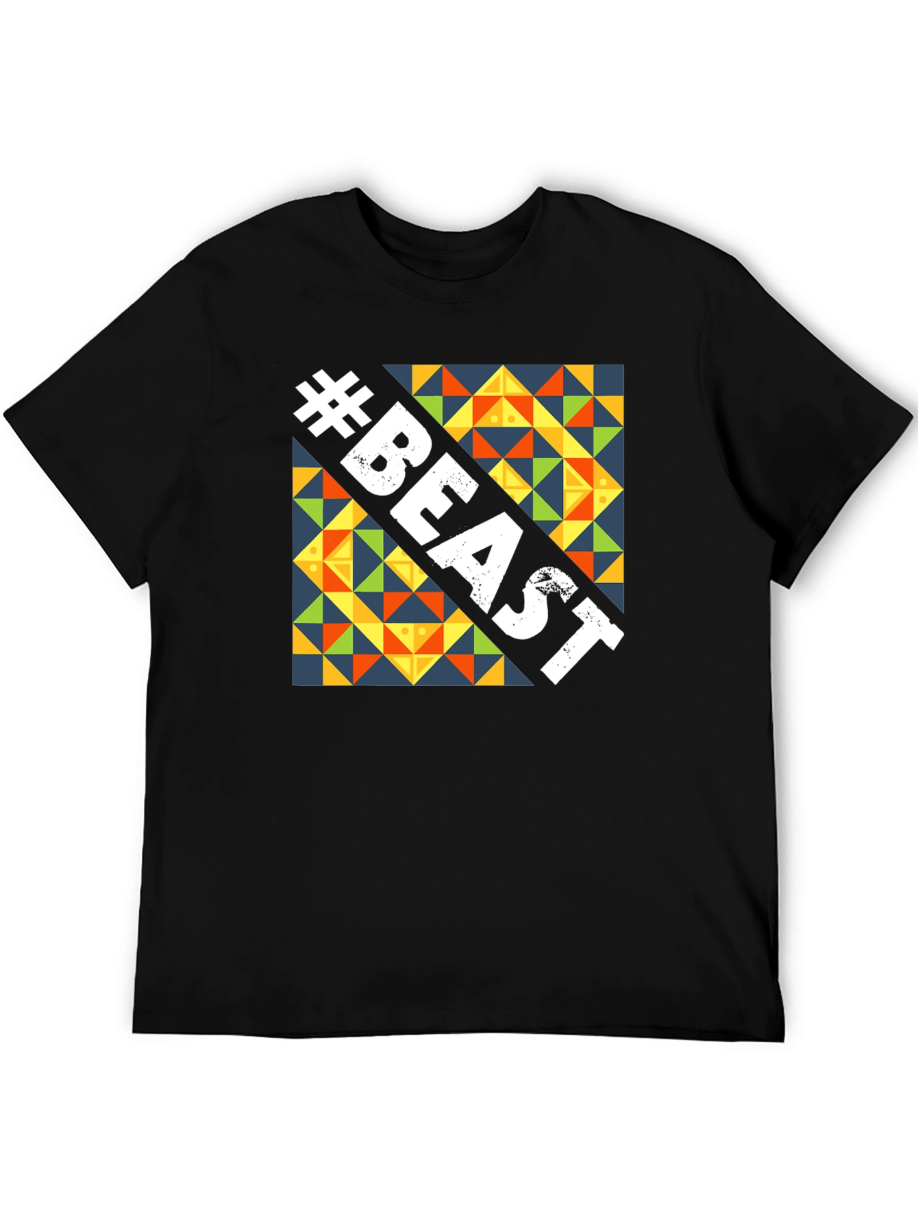 Beast Graphic Tee - Bold Geometric Design