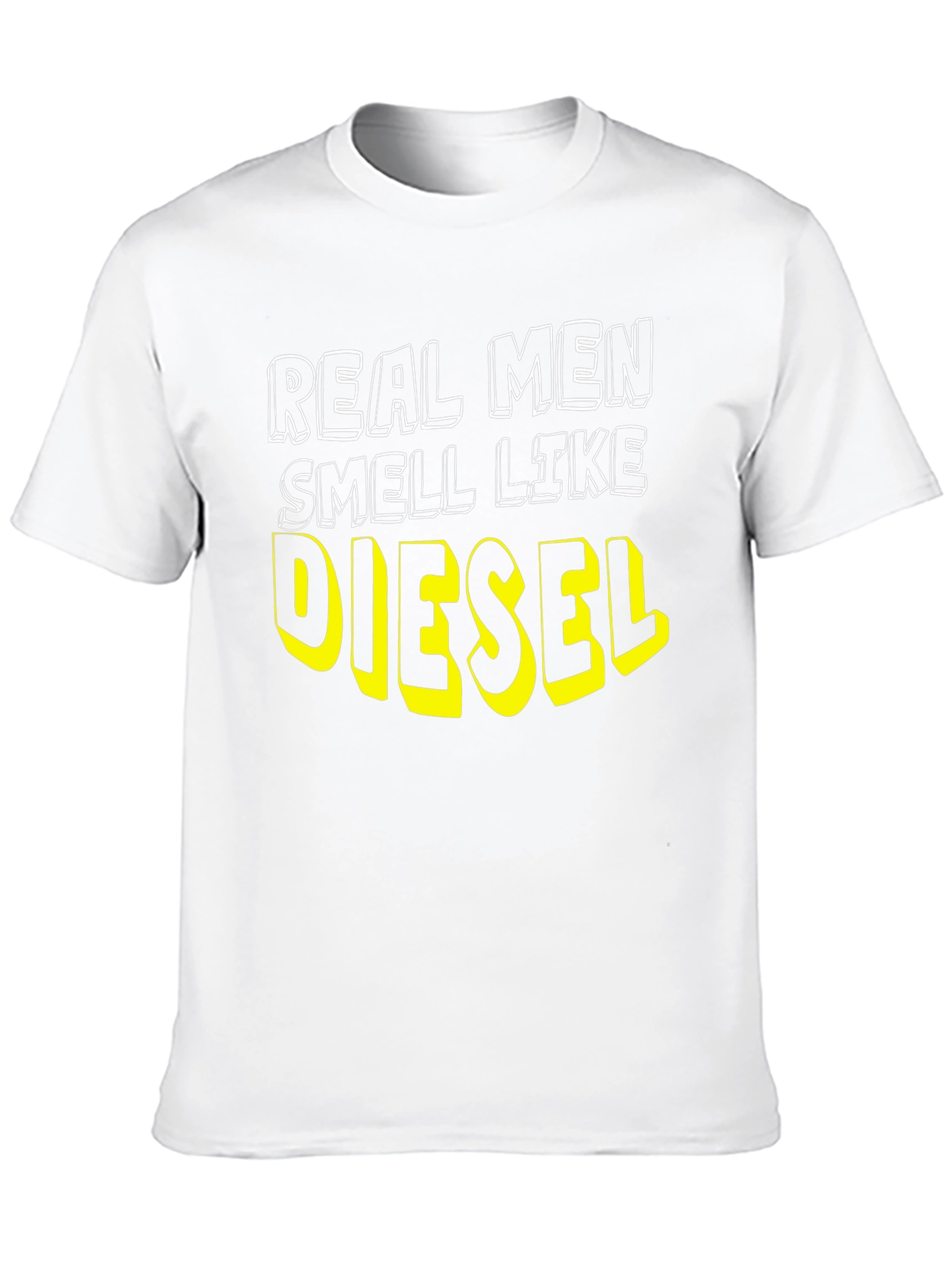 Real Men Smell Like Diesel Black T-Shirt