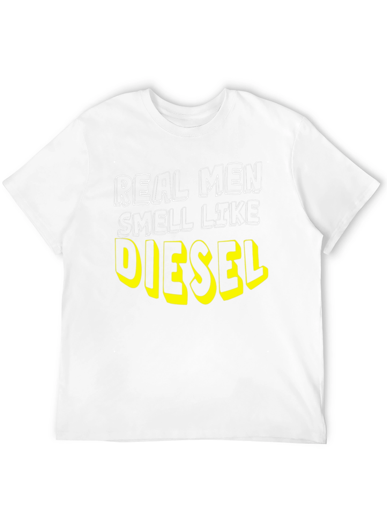 Real Men Smell Like Diesel Black T-Shirt
