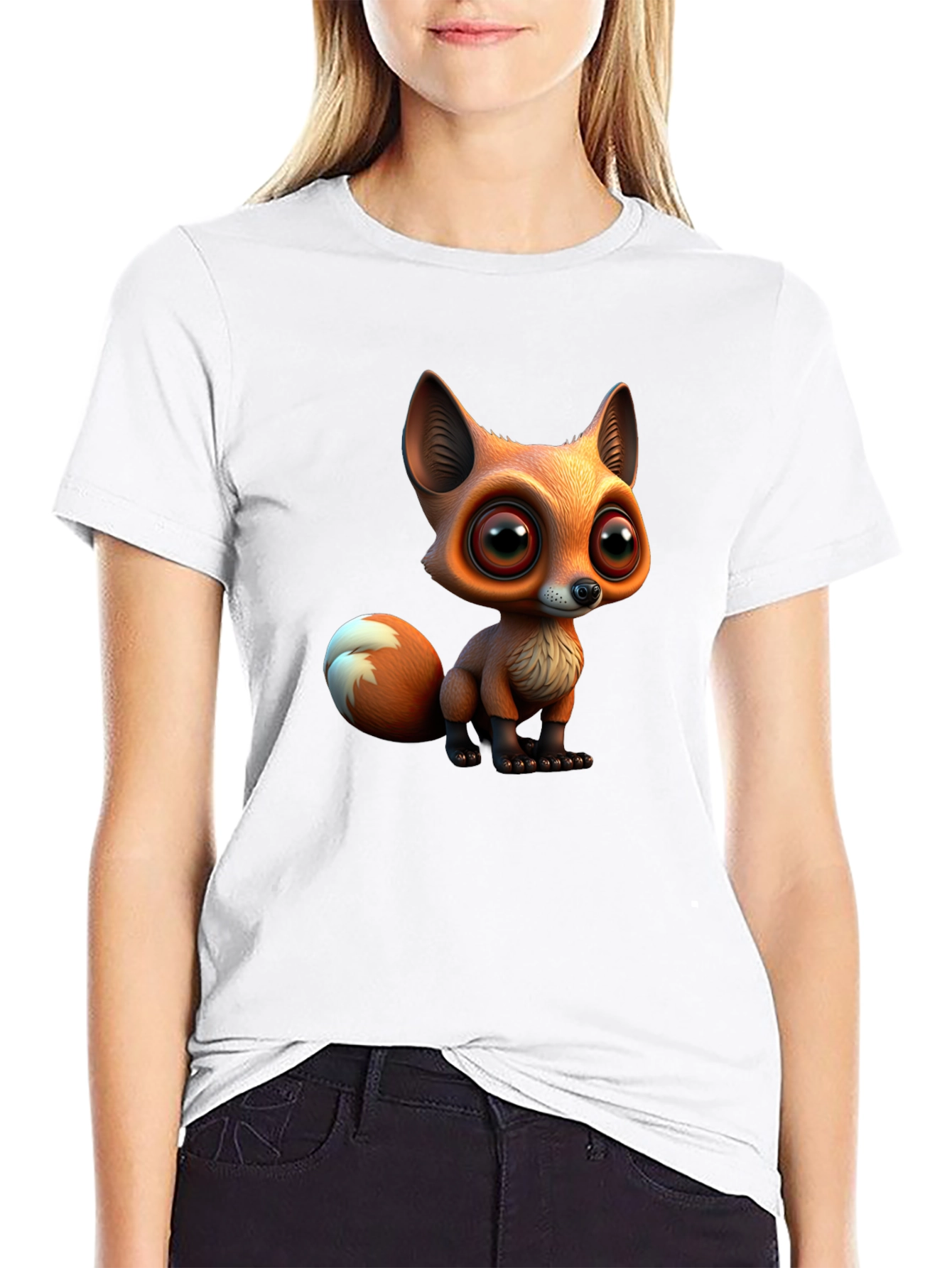 Cartoon Fox Graphic Tee