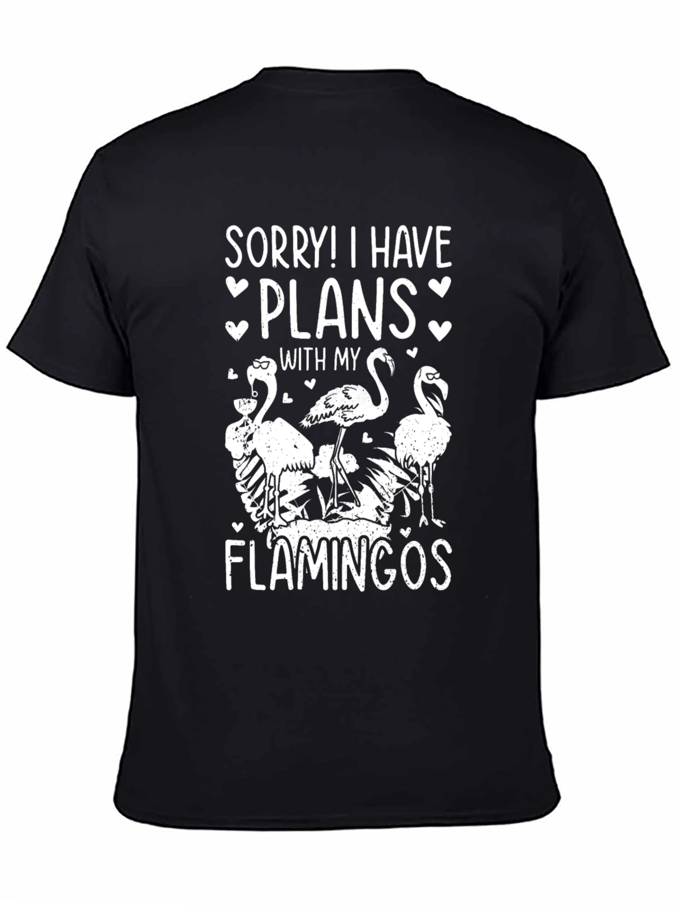 Flamingo Plans Graphic Tee - Funny T-Shirt