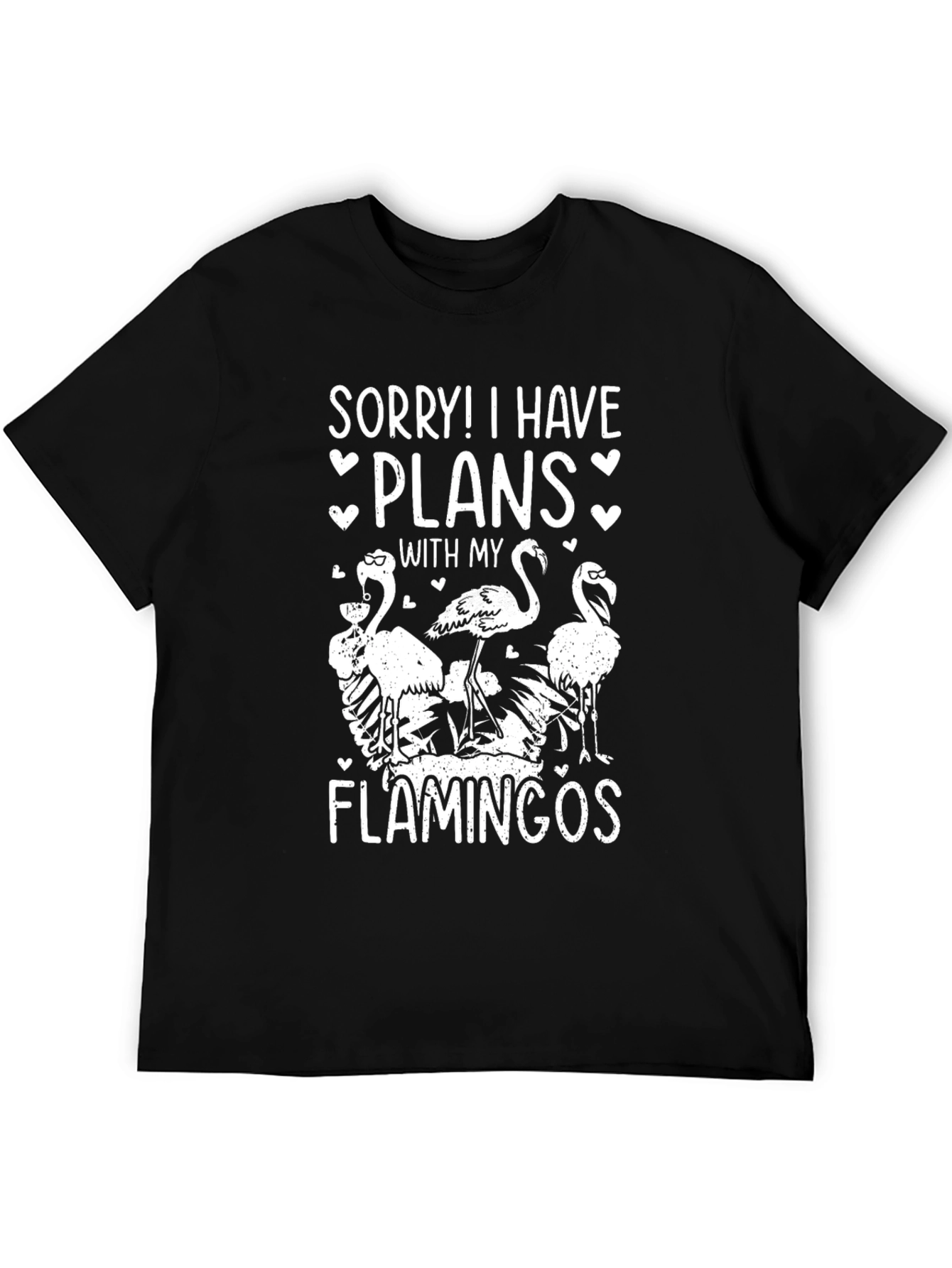 Flamingo Plans Graphic Tee - Funny T-Shirt