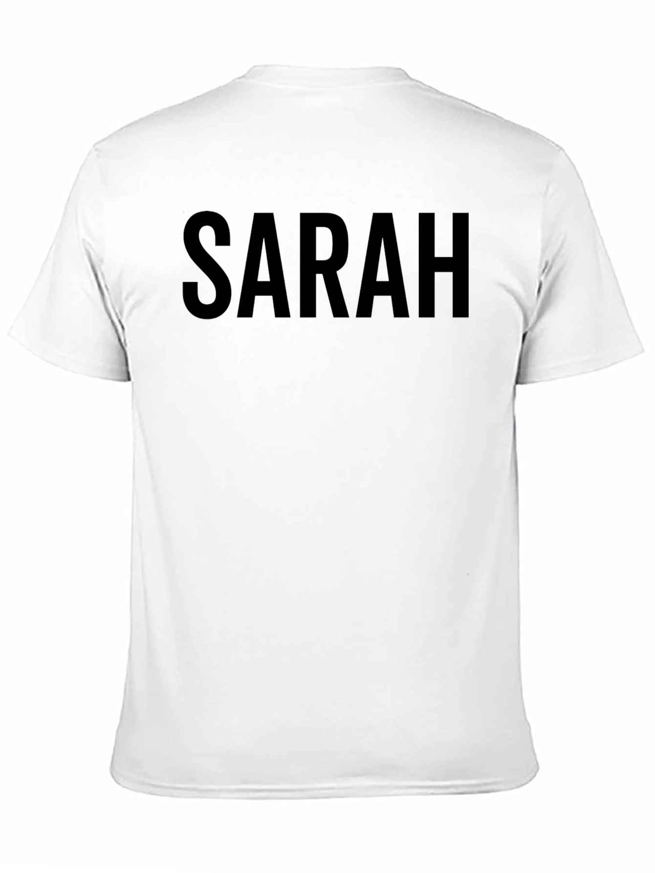 SARAH Bold Text Tee - Casual Style