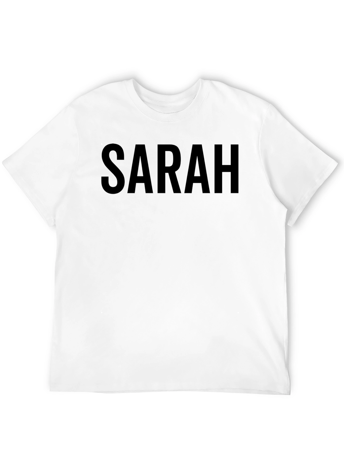 SARAH Bold Text Tee - Casual Style
