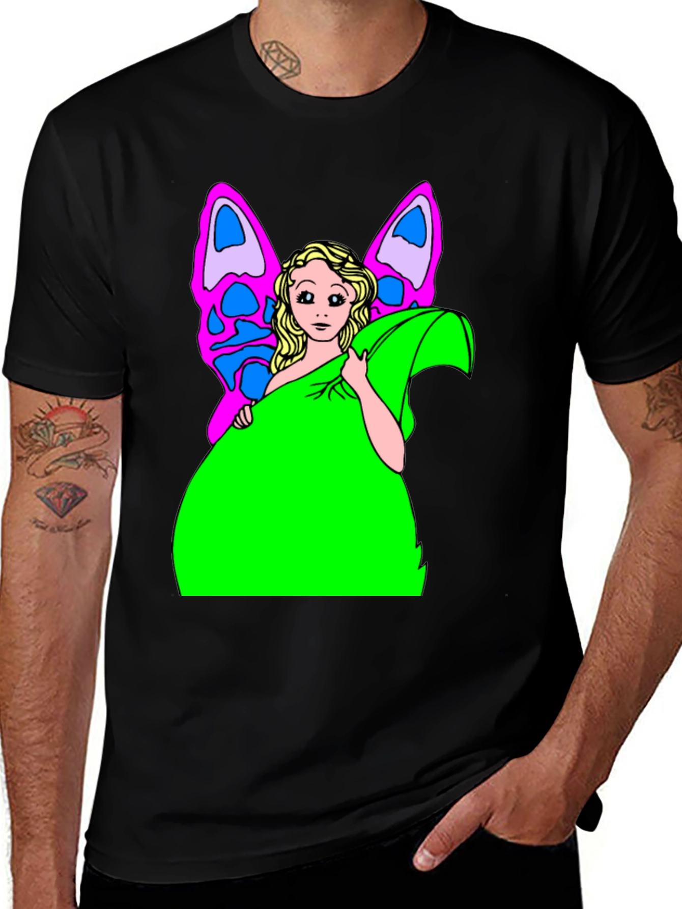 Fairy Graphic Print T-Shirt - Unique Design