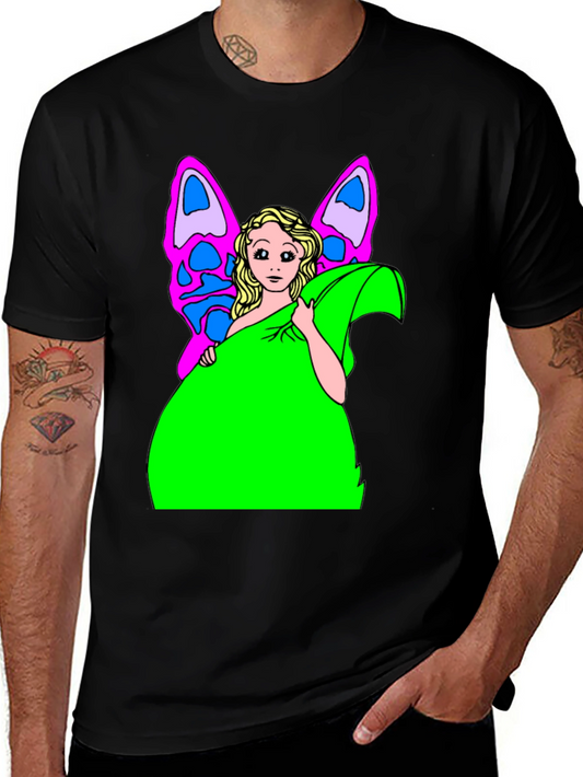 Fairy Graphic Print T-Shirt - Unique Design