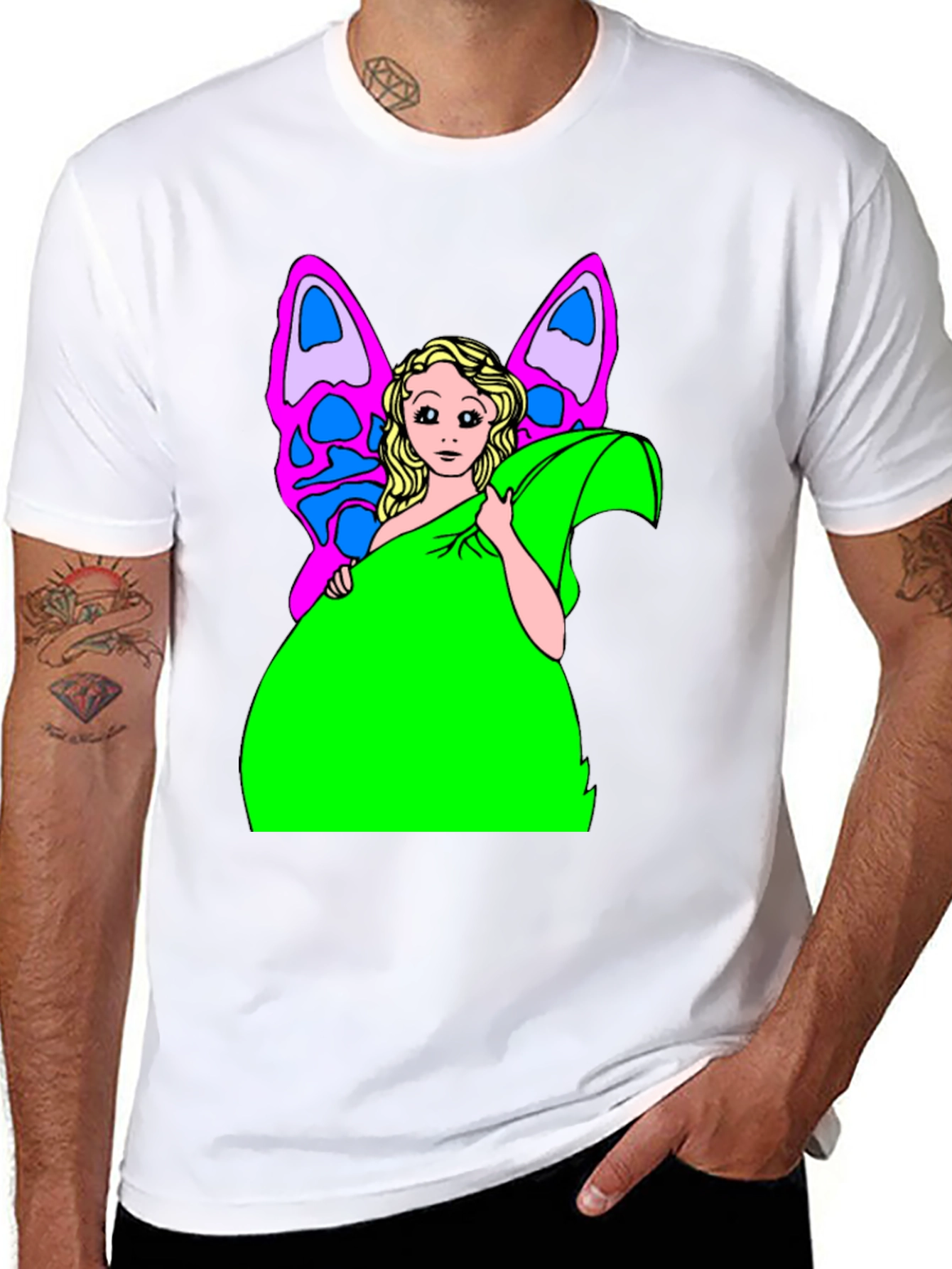 Fairy Graphic Print T-Shirt - Unique Design