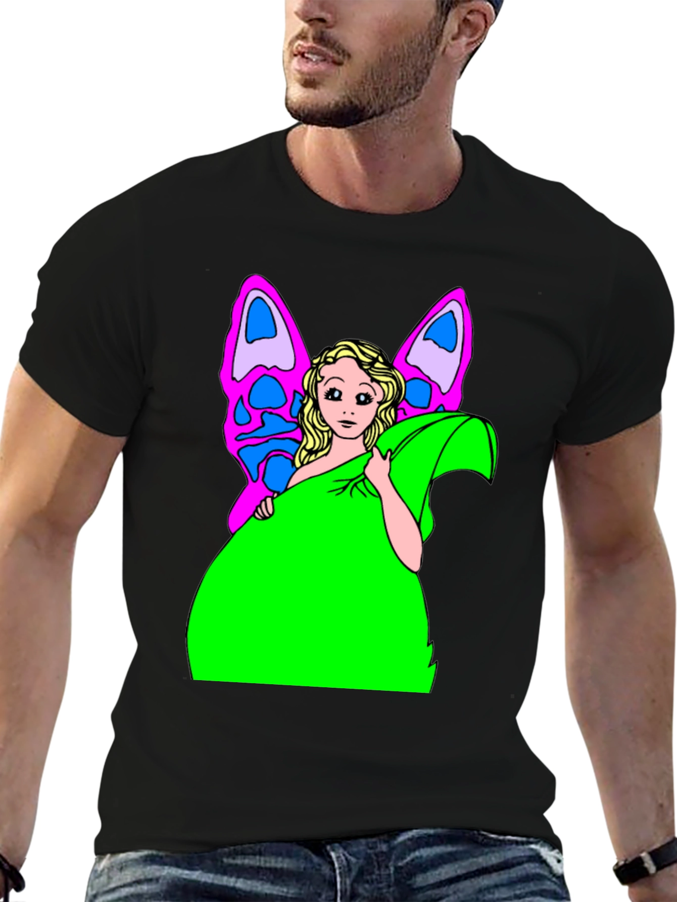 Fairy Graphic Print T-Shirt - Unique Design