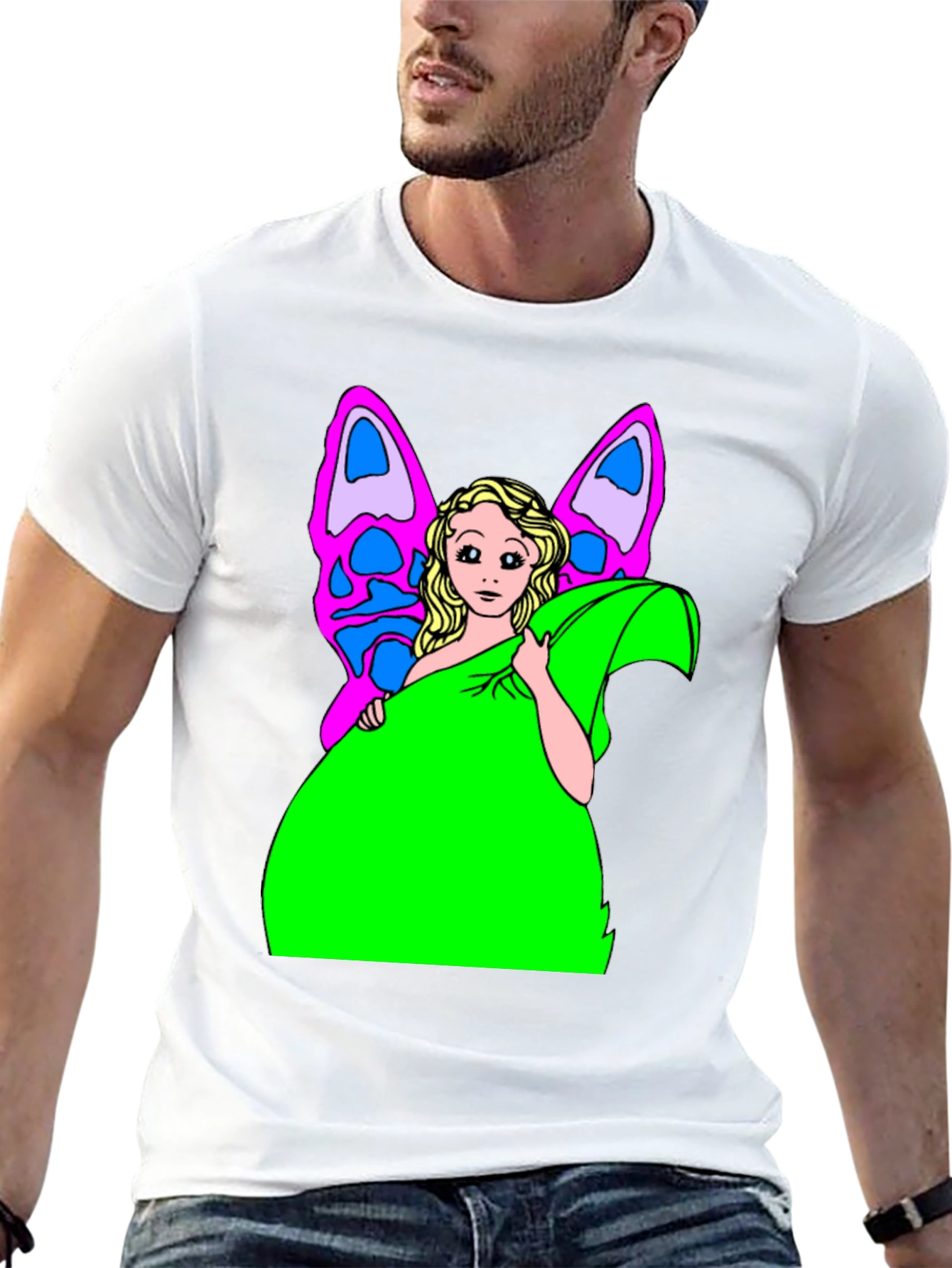 Fairy Graphic Print T-Shirt - Unique Design