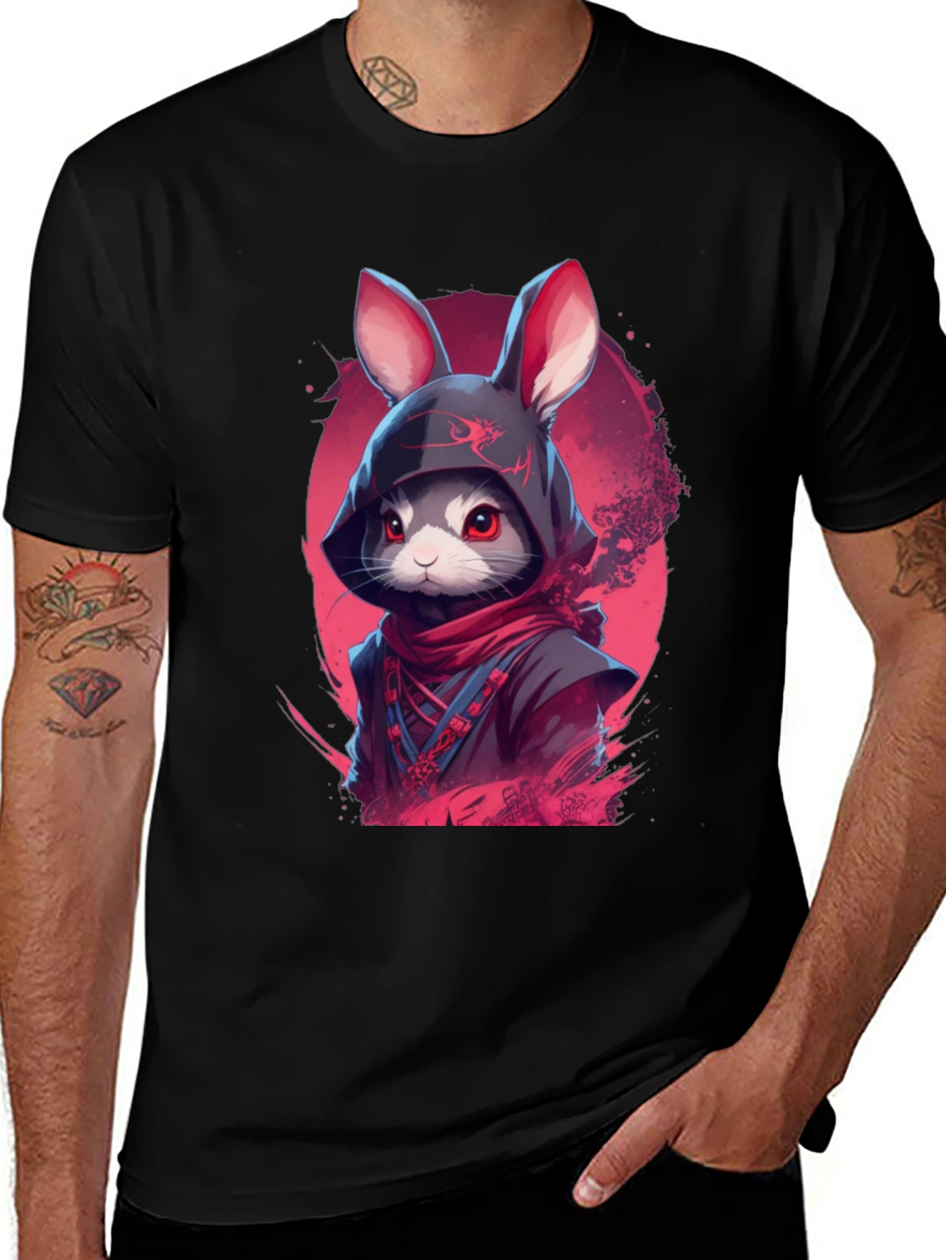 Ninja Rabbit Graphic Tee - Urban Style