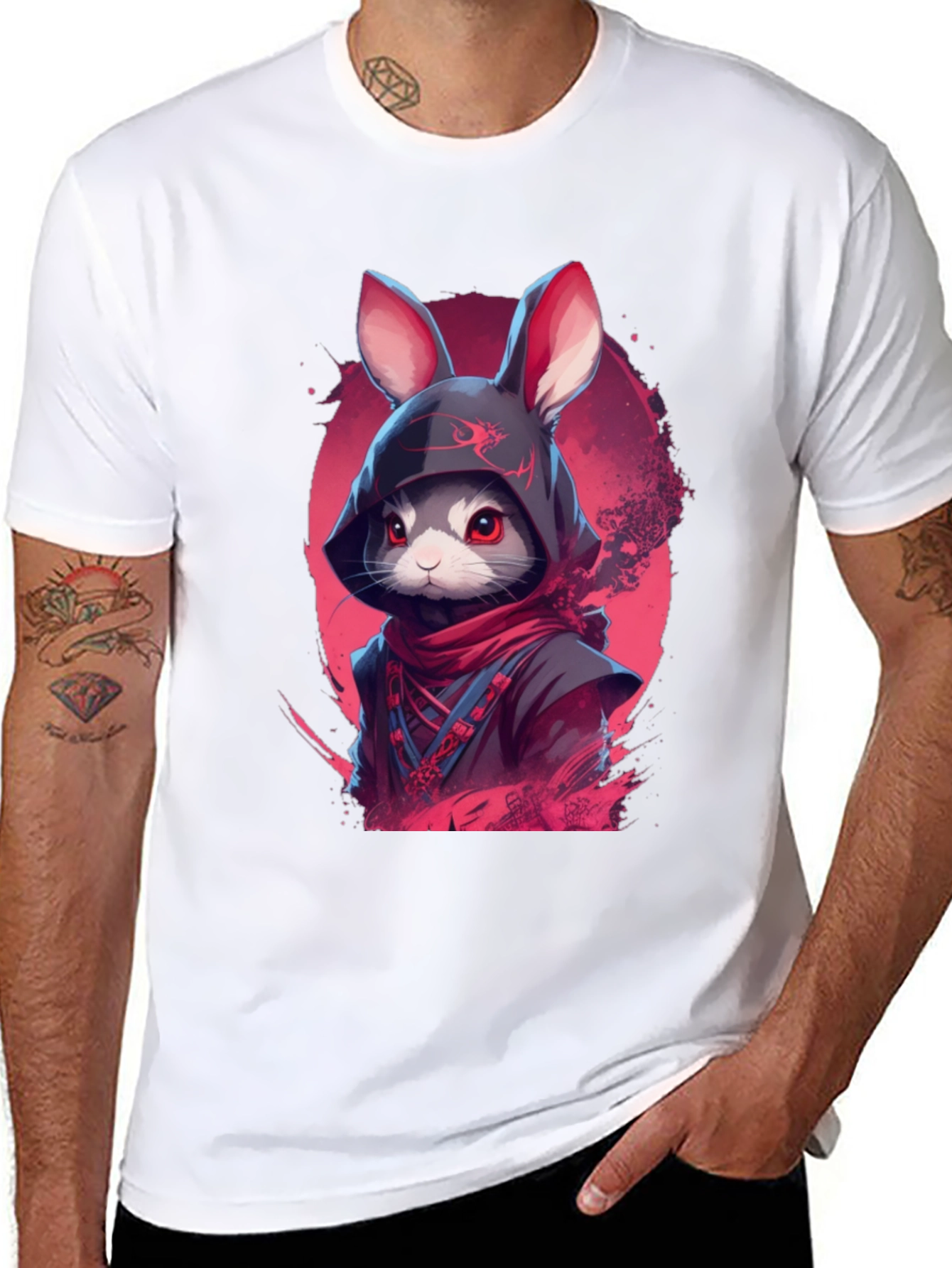 Ninja Rabbit Graphic Tee - Urban Style
