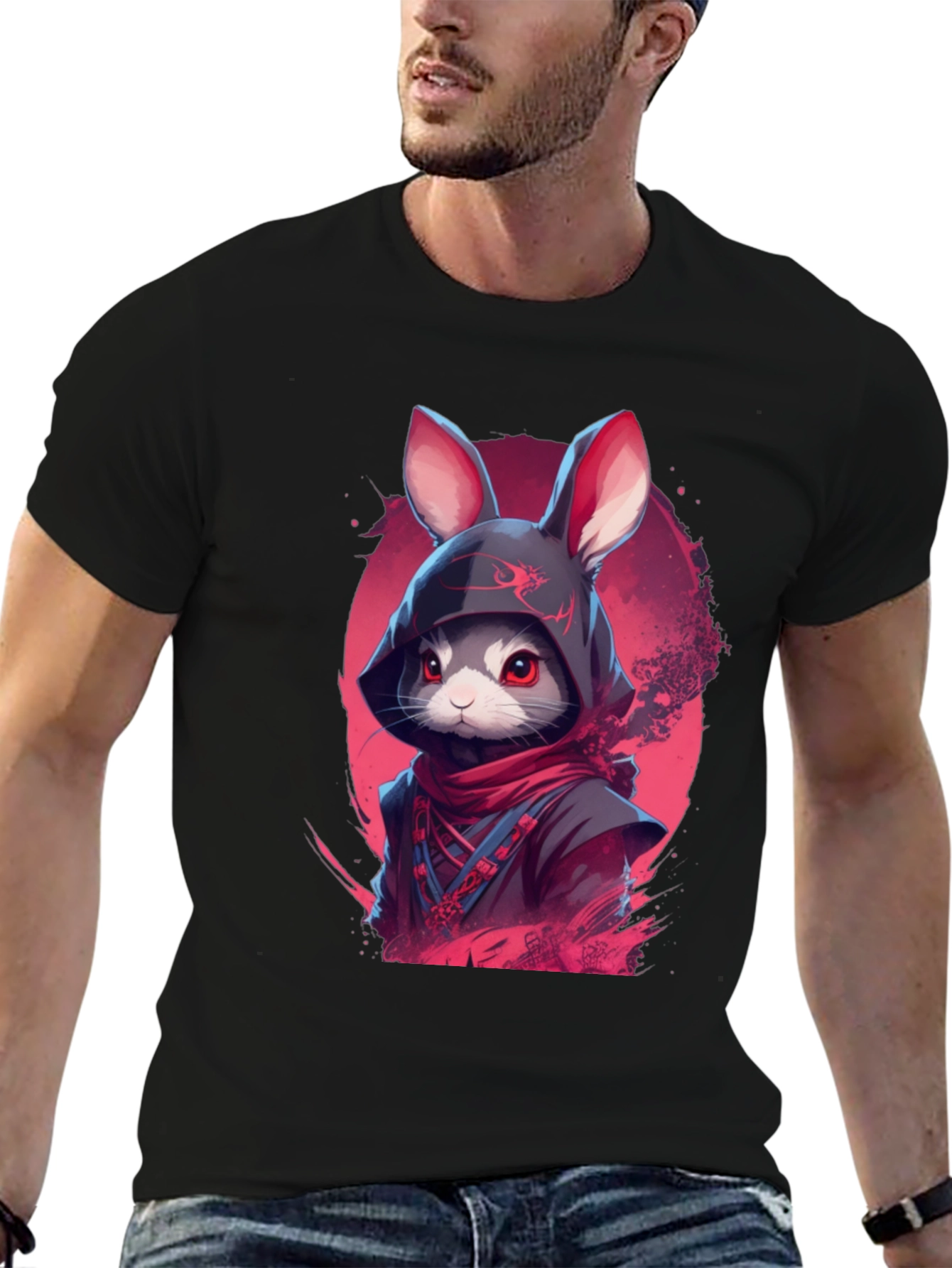 Ninja Rabbit Graphic Tee - Urban Style