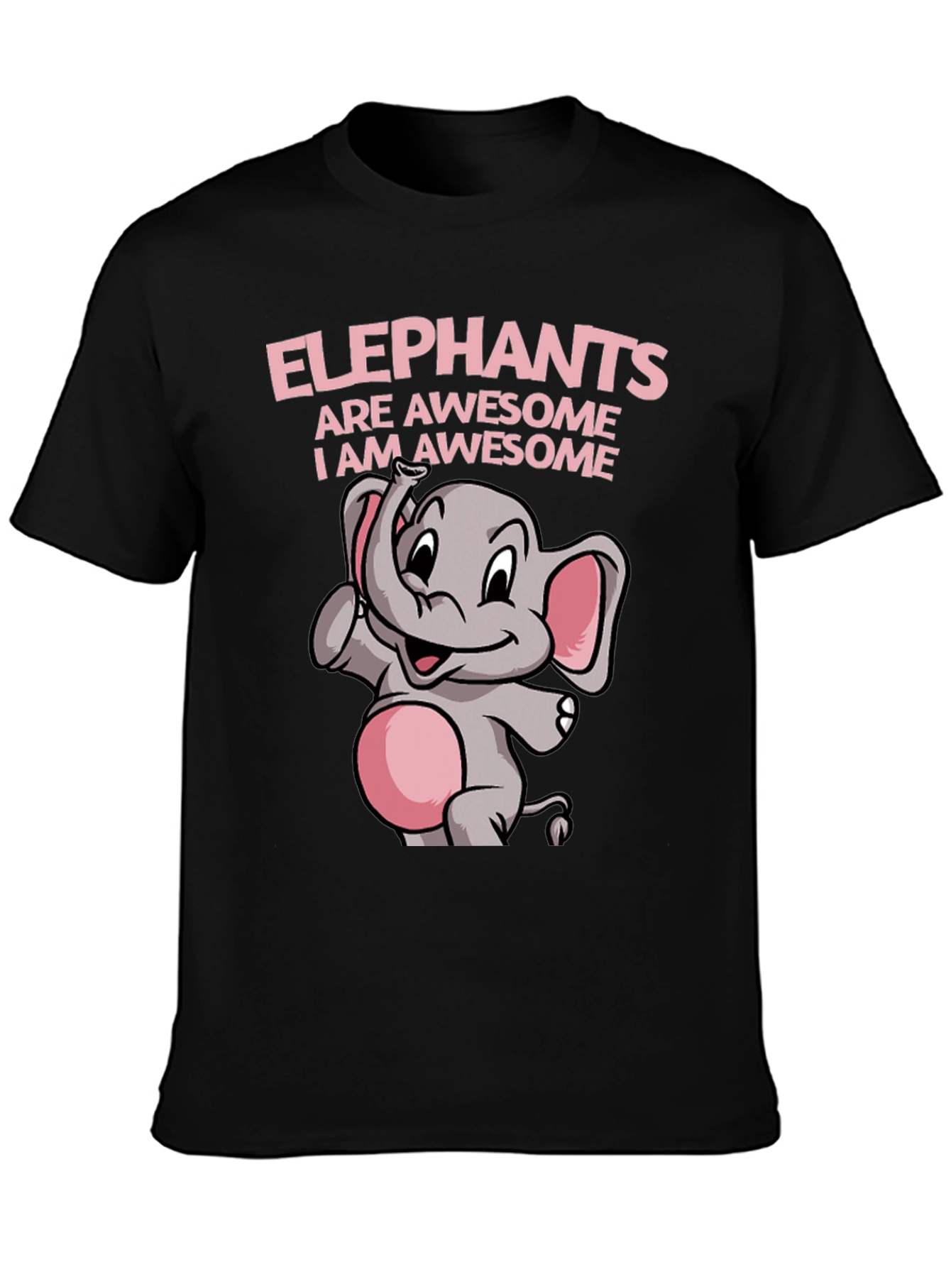 Elephant Awesome Graphic Tee Shirt