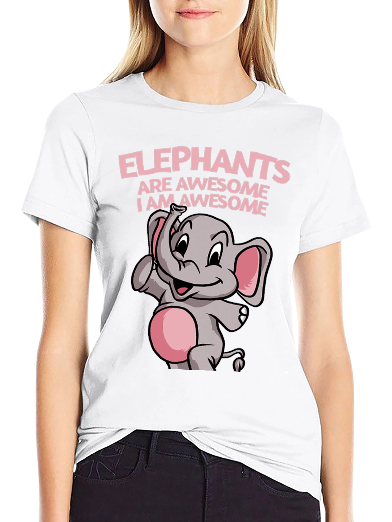 Elephant Awesome Graphic Tee Shirt